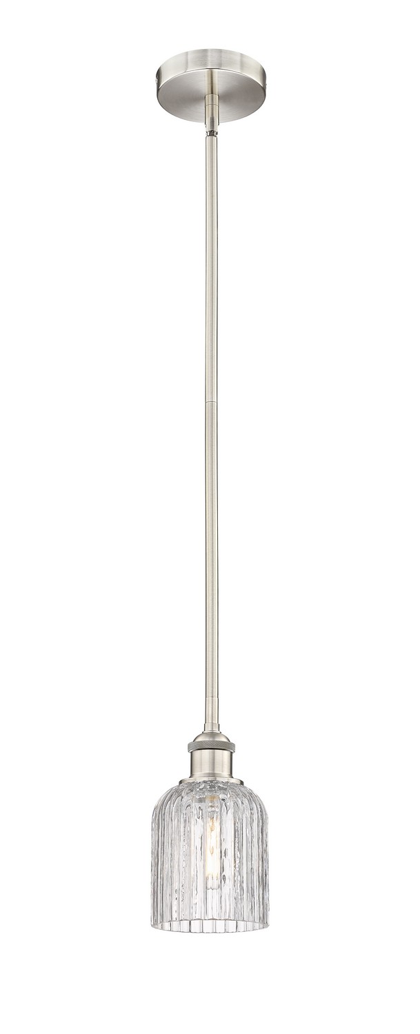 One Light Mini Pendant by Innovations - Edison Collection, Brushed Satin Nickel Finish - 616-1S-SN-G559-5CL