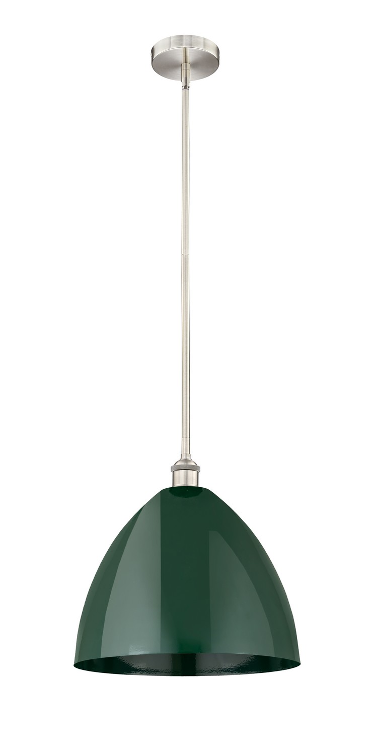 One Light Mini Pendant by Innovations - Edison Collection, Brushed Satin Nickel Finish - 616-1S-SN-MBD-16-GR