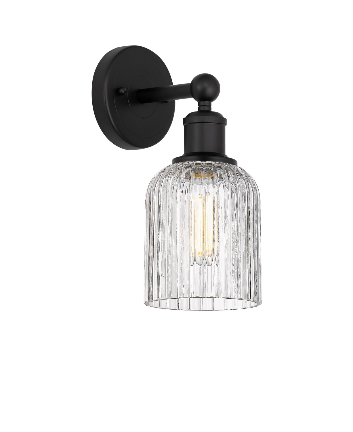 One Light Wall Sconce by Innovations - Edison Collection, Matte Black Finish - 616-1W-BK-G559-5CL
