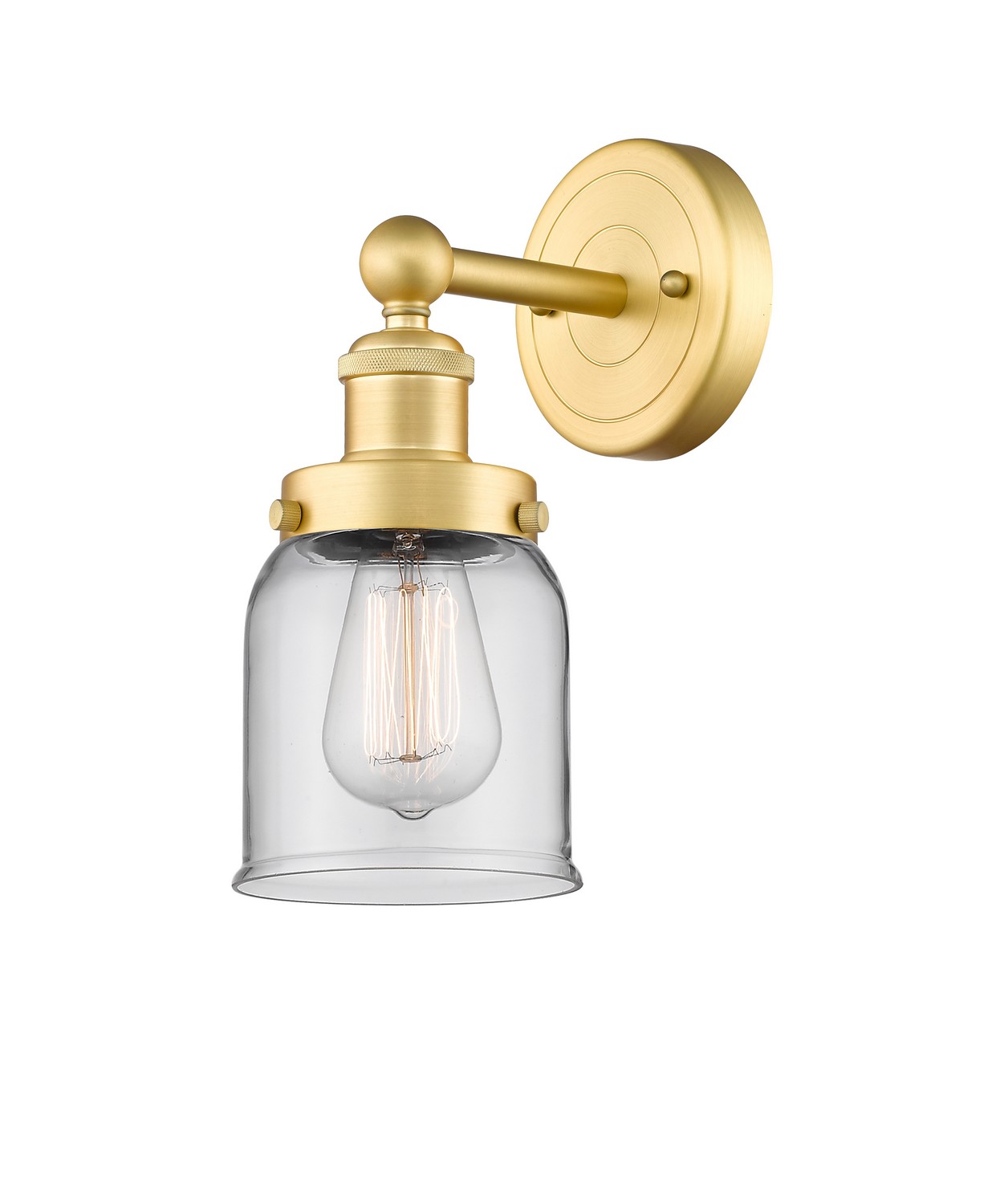 One Light Wall Sconce by Innovations - Edison Collection, Satin Gold Finish - 616-1W-SG-G52