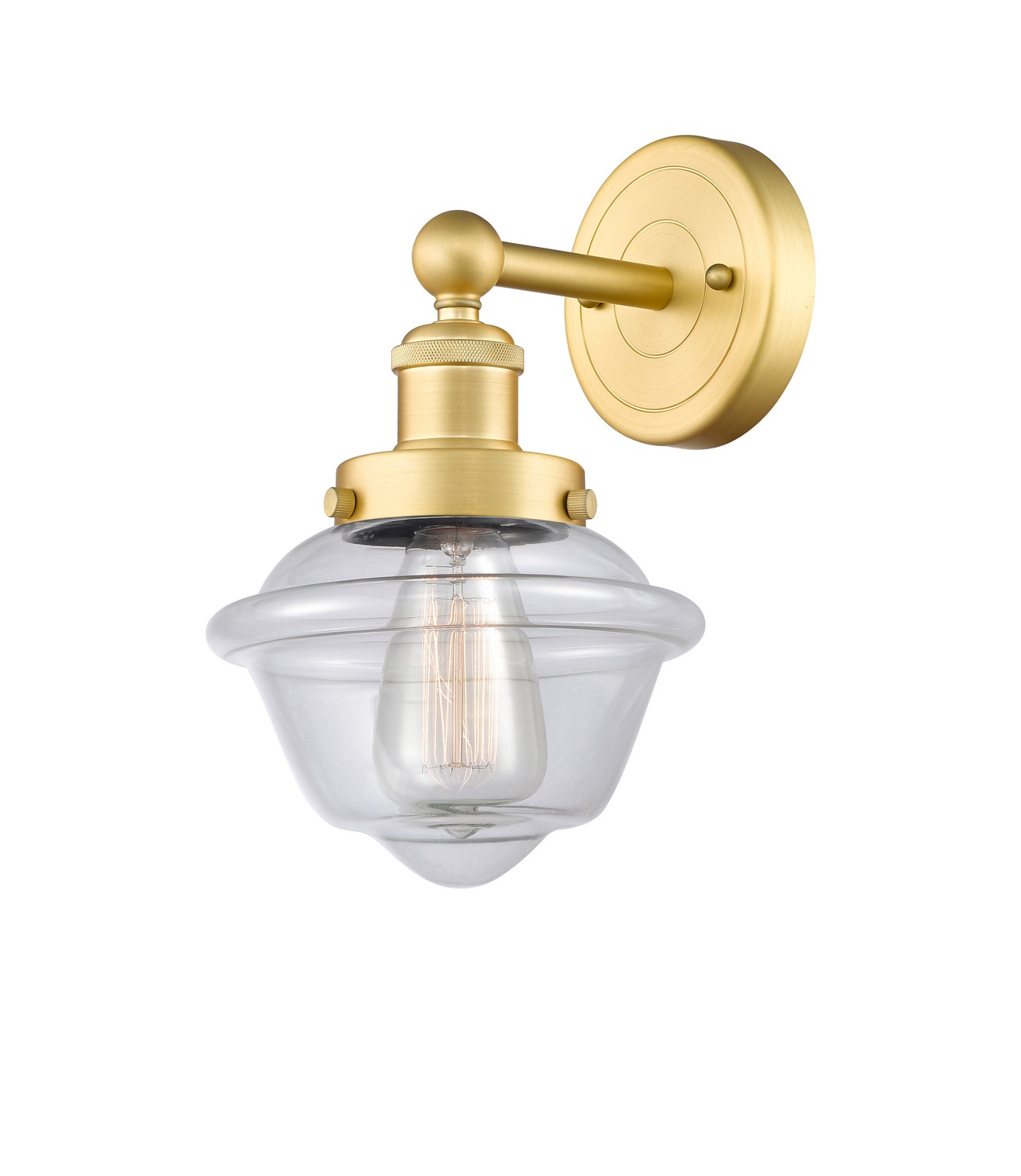 One Light Wall Sconce by Innovations - Edison Collection, Satin Gold Finish - 616-1W-SG-G532
