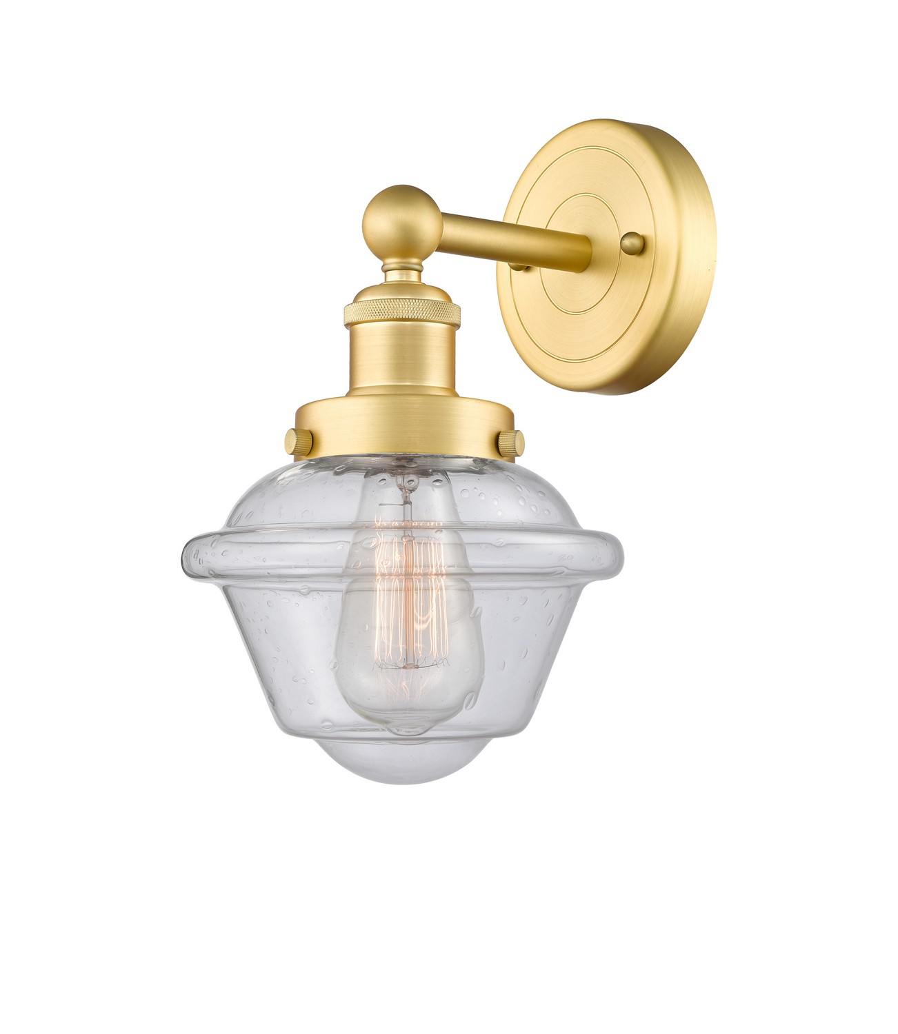 One Light Wall Sconce by Innovations - Edison Collection, Satin Gold Finish - 616-1W-SG-G534