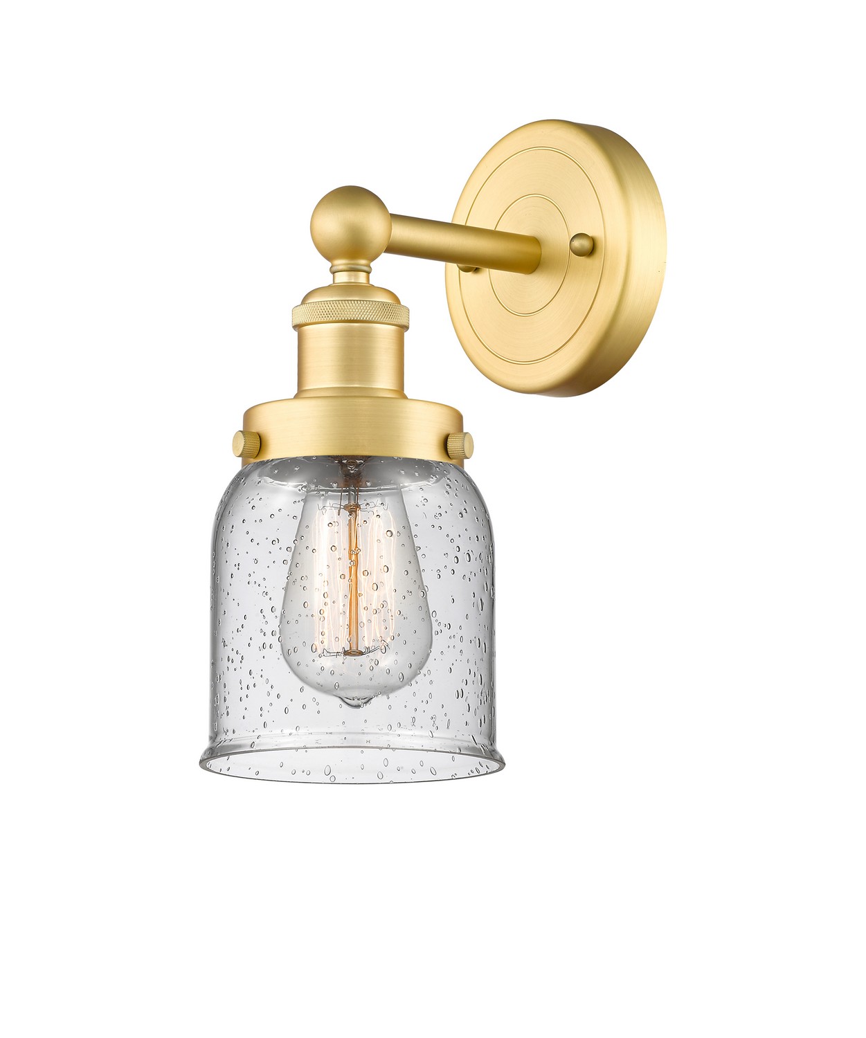 One Light Wall Sconce by Innovations - Edison Collection, Satin Gold Finish - 616-1W-SG-G54
