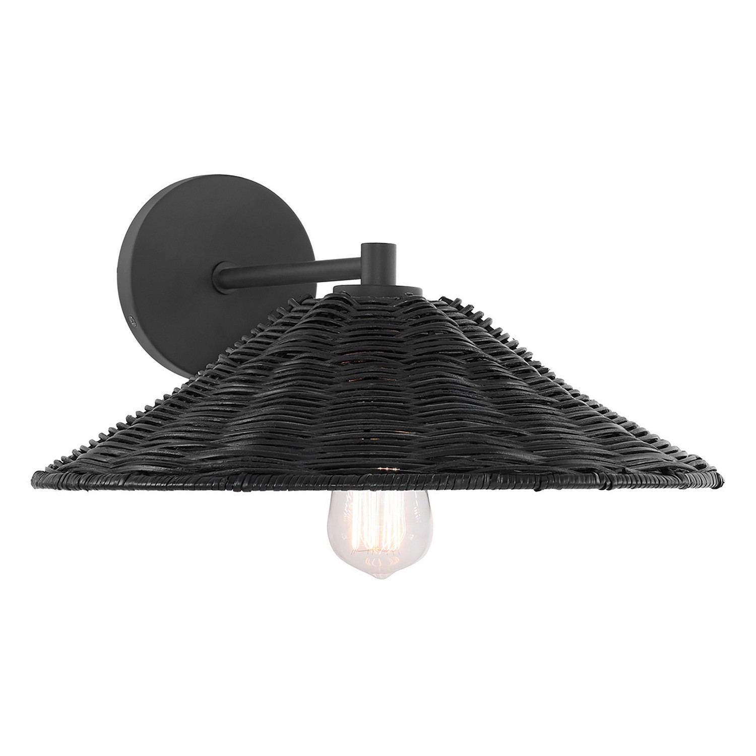 Trade Winds Wicker 1-Light Wall Sconce - Picture 5 of 12