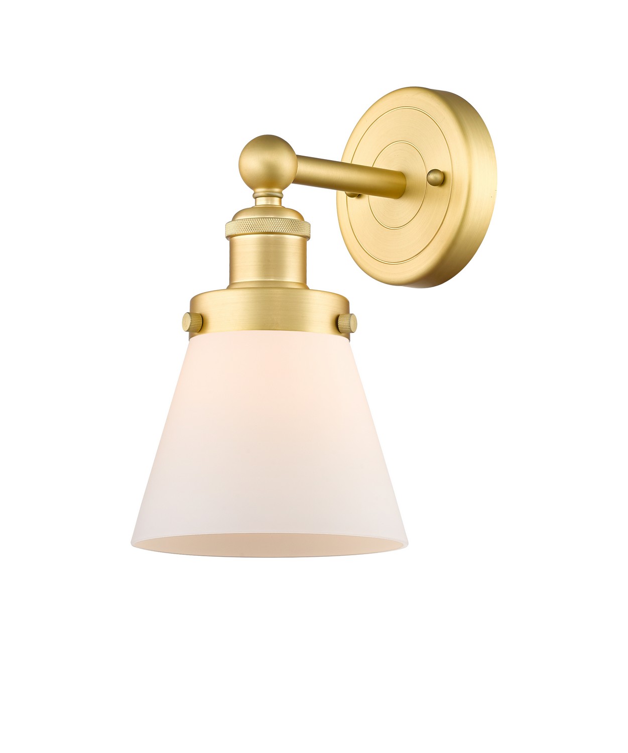 One Light Wall Sconce by Innovations - Edison Collection, Satin Gold Finish - 616-1W-SG-G61
