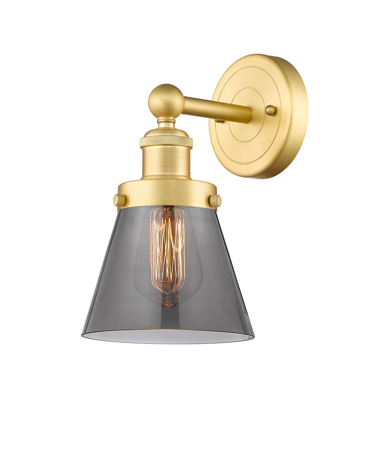 One Light Wall Sconce by Innovations - Edison Collection, Satin Gold Finish - 616-1W-SG-G63