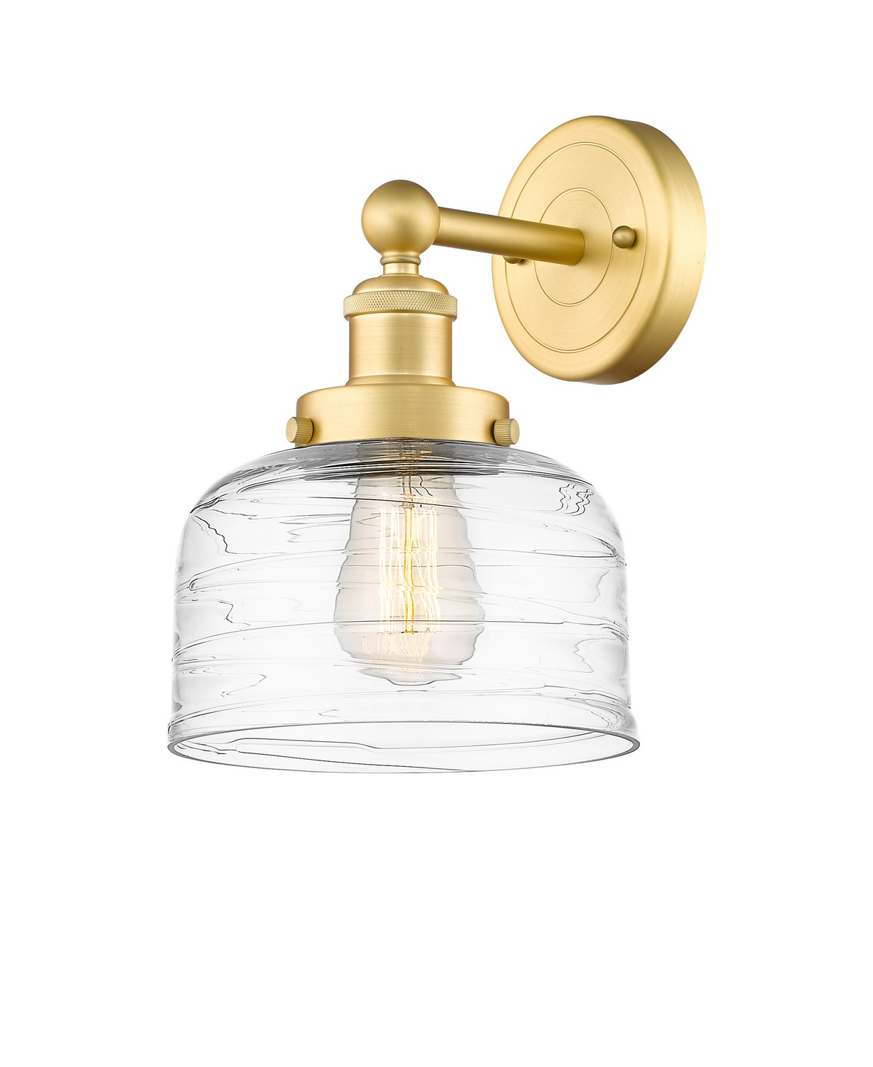 One Light Wall Sconce by Innovations - Edison Collection, Satin Gold Finish - 616-1W-SG-G713