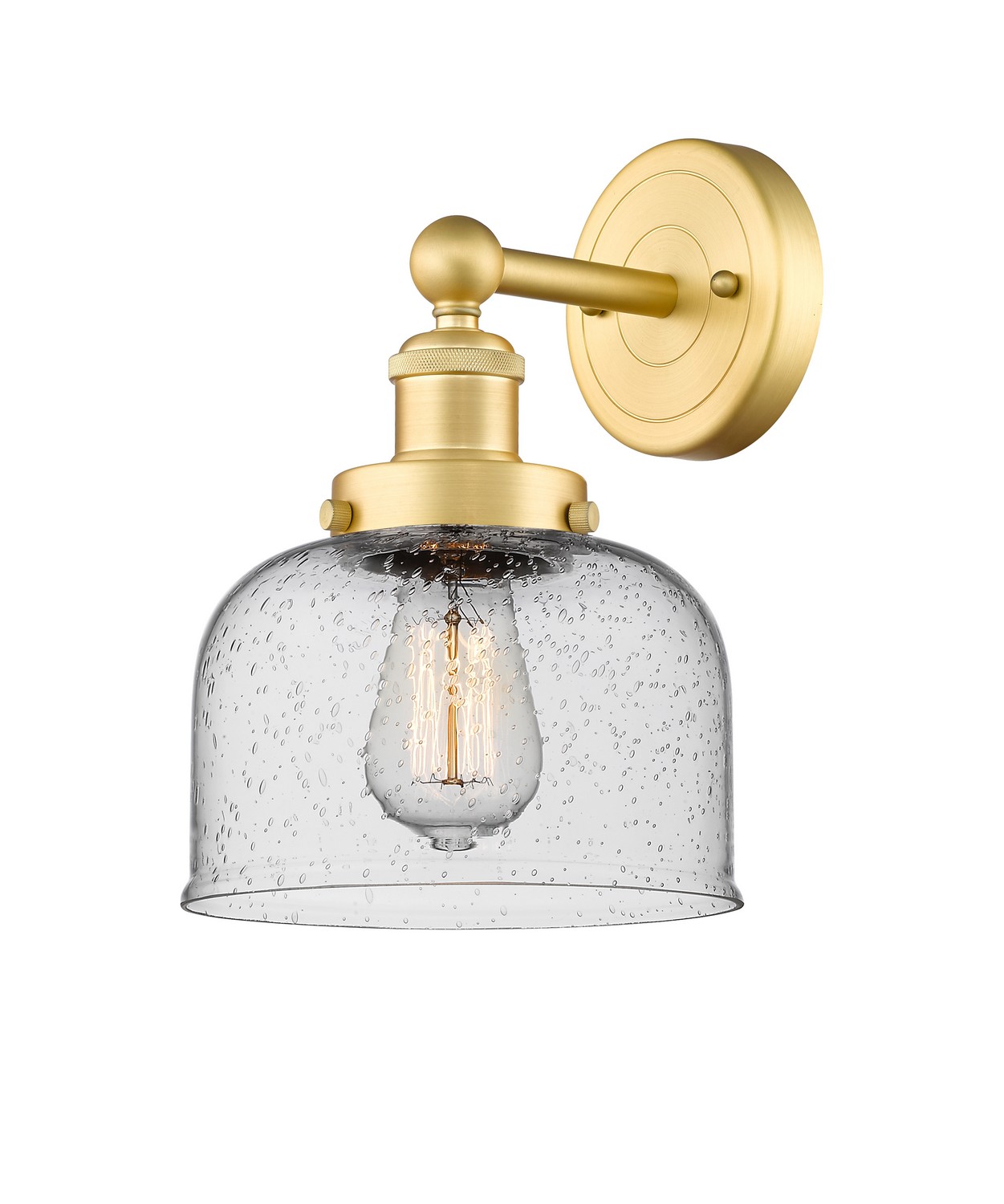 One Light Wall Sconce by Innovations - Edison Collection, Satin Gold Finish - 616-1W-SG-G74