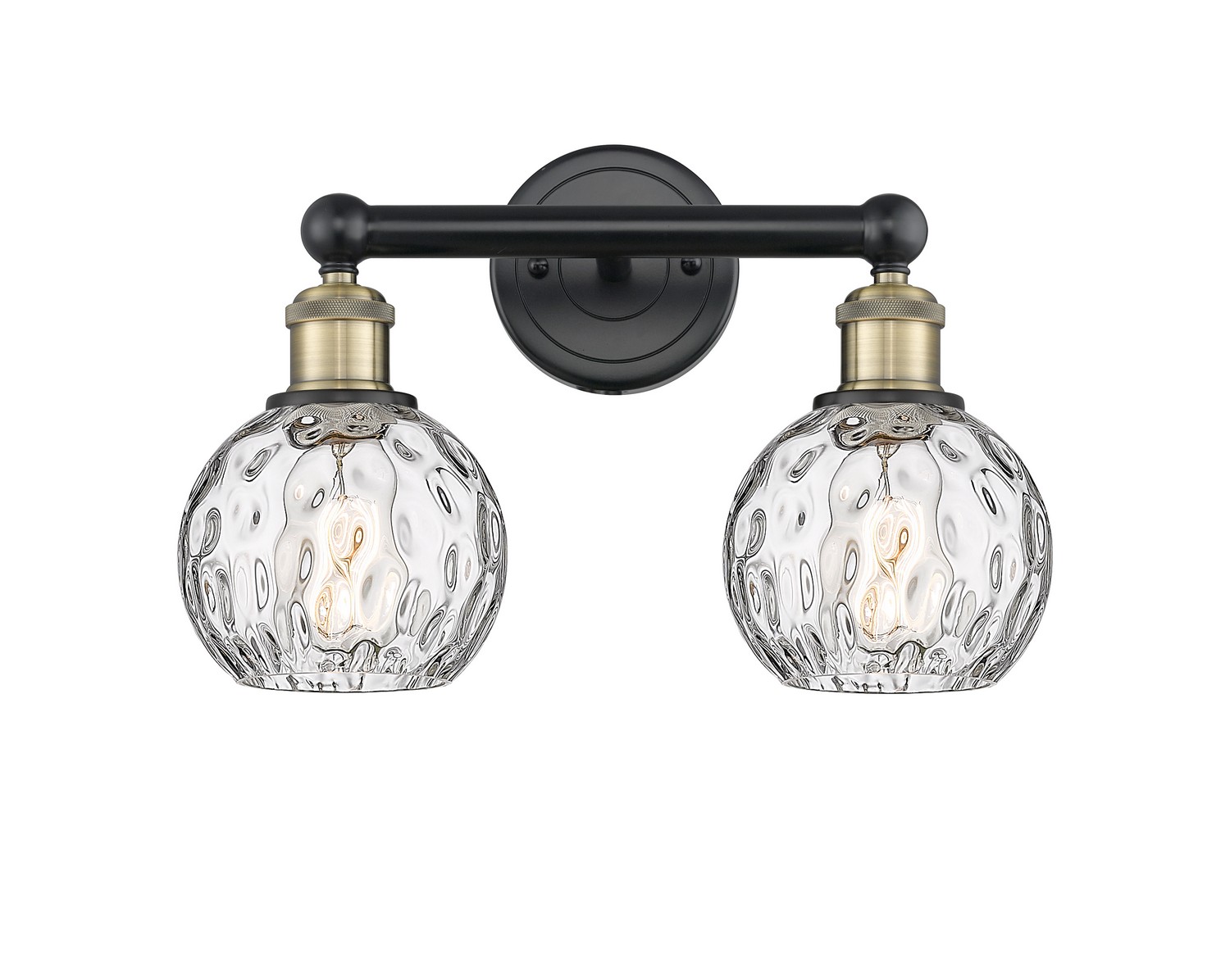Two Light Bath Vanity by Innovations - Edison Collection, Black Antique Brass Finish - 616-2W-BAB-G1215-6