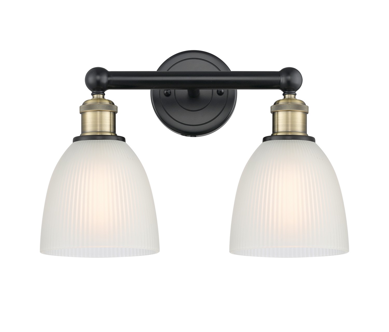 Two Light Bath Vanity by Innovations - Edison Collection, Black Antique Brass Finish - 616-2W-BAB-G381