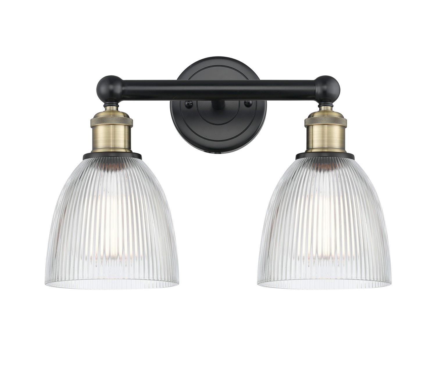 Two Light Bath Vanity by Innovations - Edison Collection, Black Antique Brass Finish - 616-2W-BAB-G382