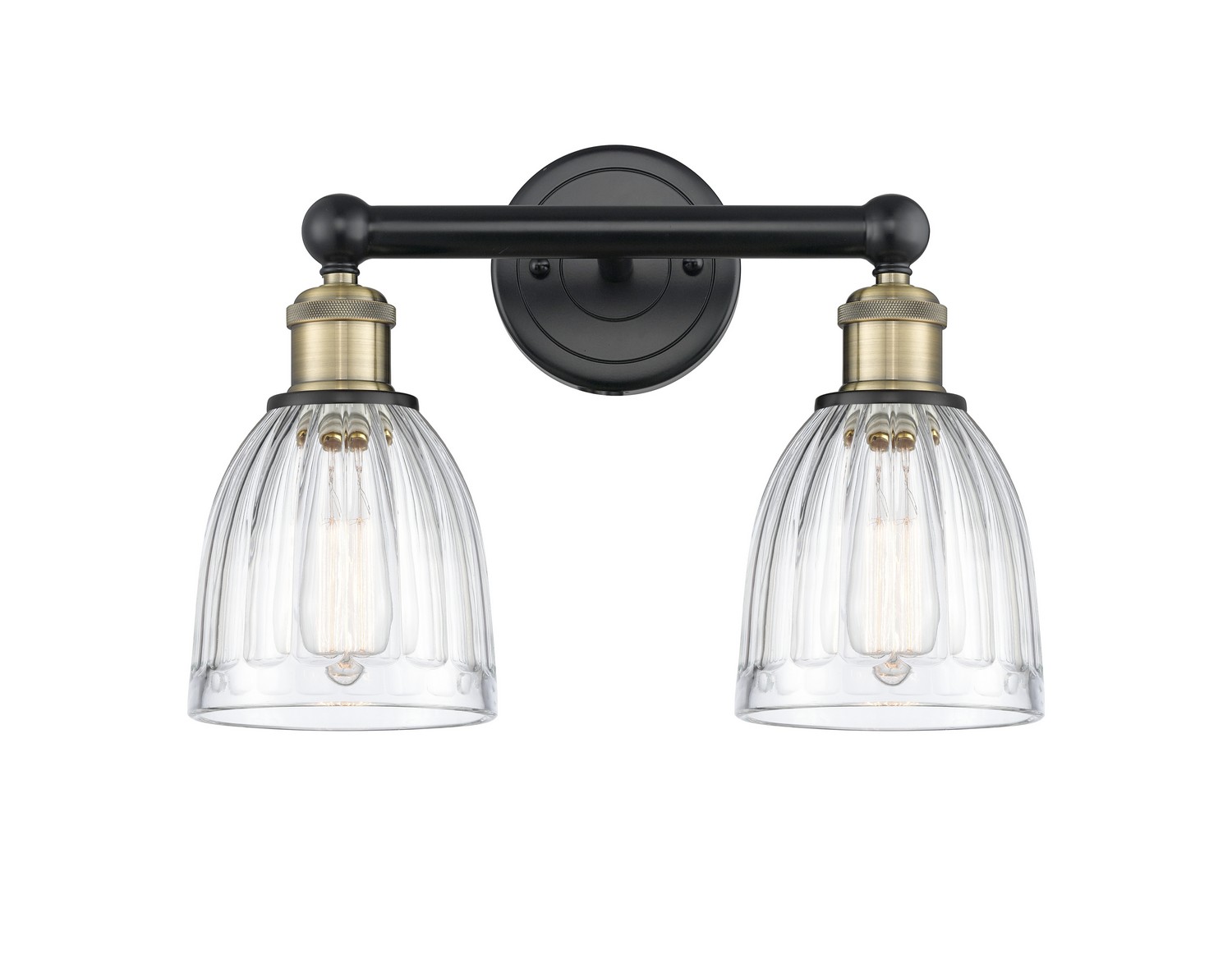 Two Light Bath Vanity by Innovations - Edison Collection, Black Antique Brass Finish - 616-2W-BAB-G442