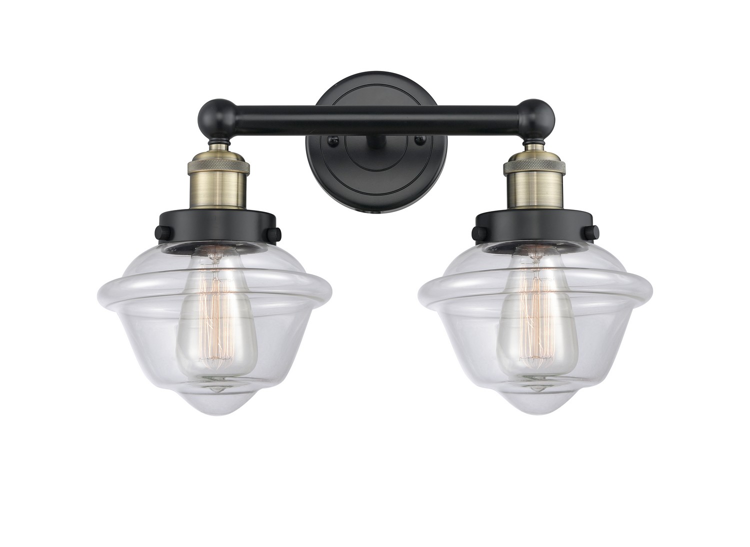 Two Light Bath Vanity by Innovations - Edison Collection, Black Antique Brass Finish - 616-2W-BAB-G532