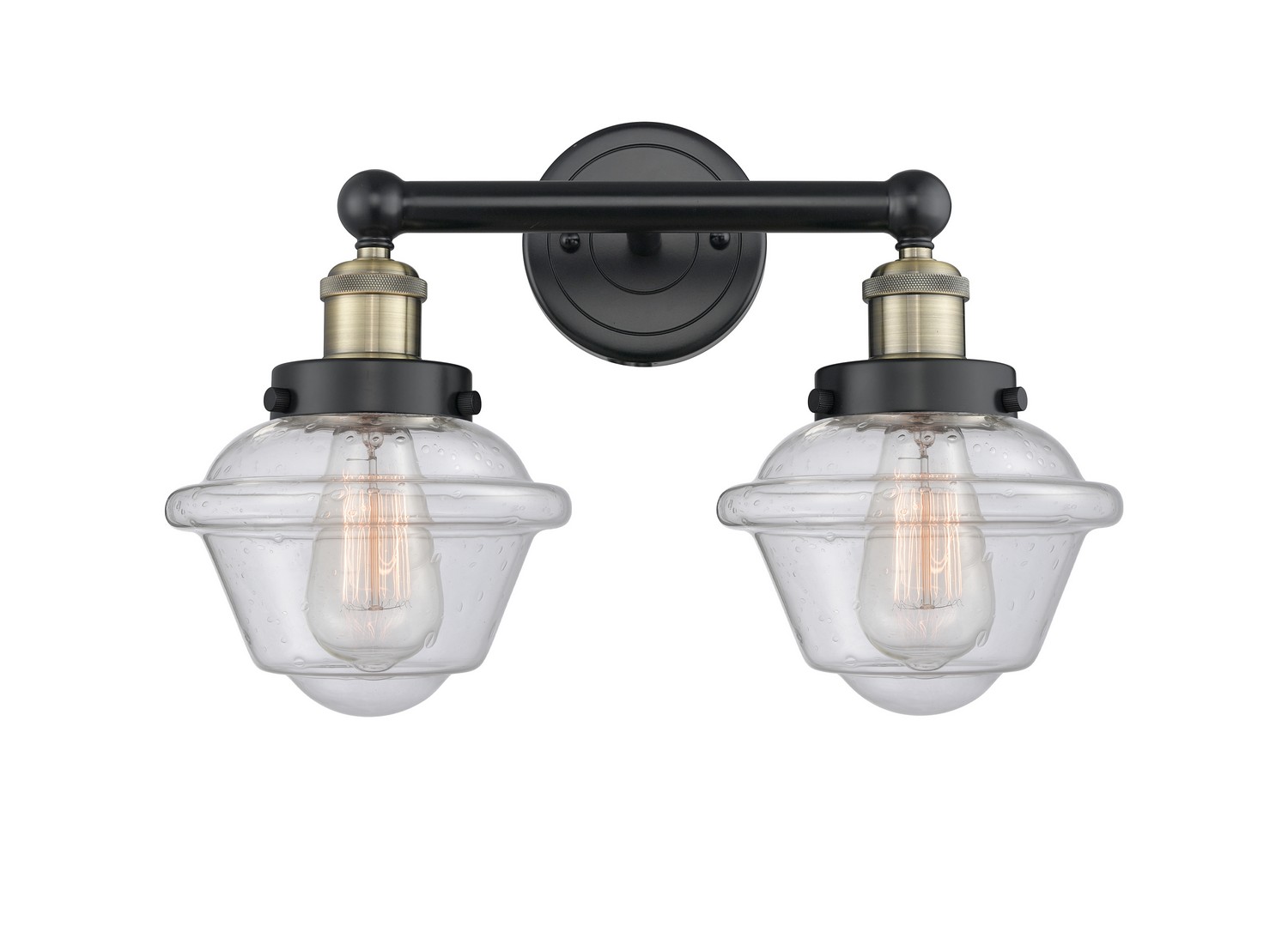 Two Light Bath Vanity by Innovations - Edison Collection, Black Antique Brass Finish - 616-2W-BAB-G534
