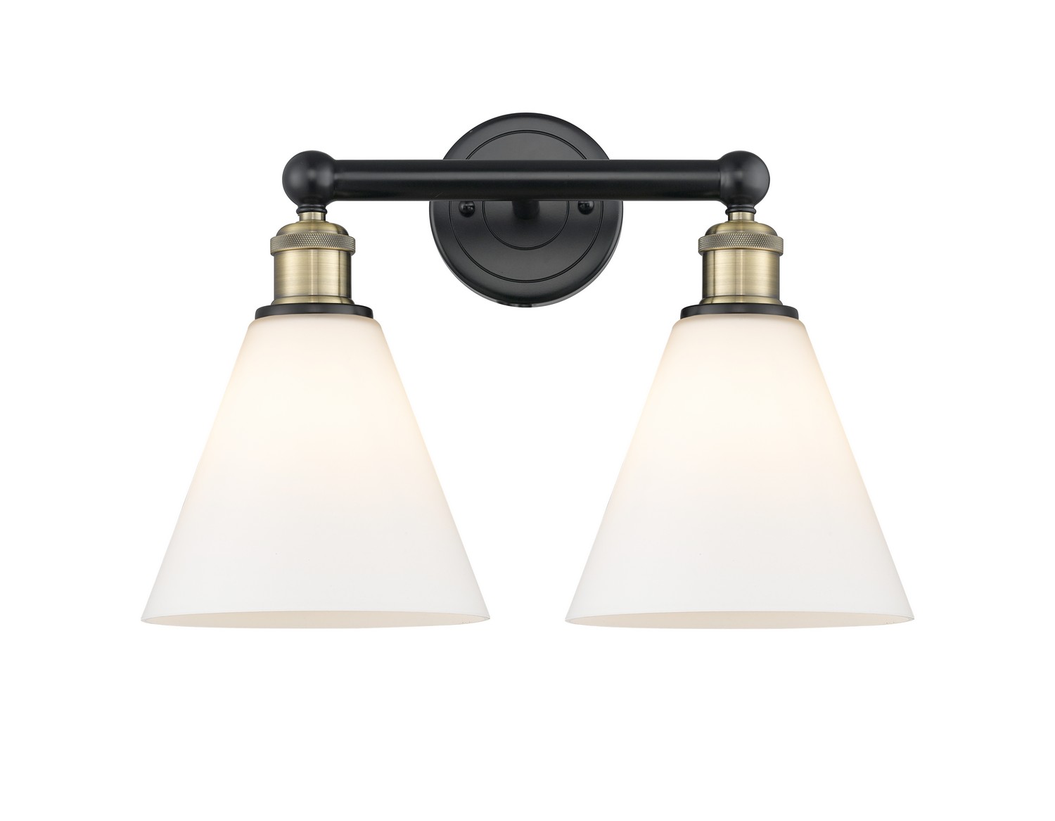 Two Light Bath Vanity by Innovations - Edison Collection, Black Antique Brass Finish - 616-2W-BAB-GBC-81