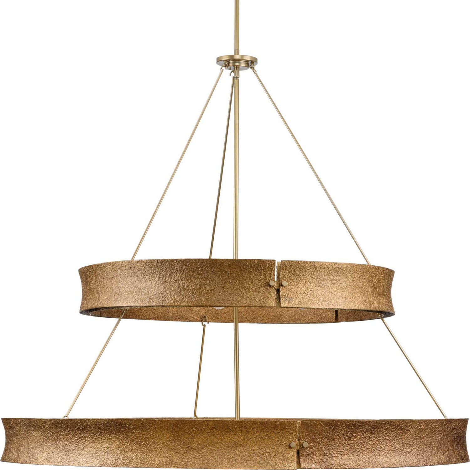 Photos - Chandelier / Lamp Progress Lighting Soft Gold 13 Light Chandelier from the Lusail Collection P400377-205