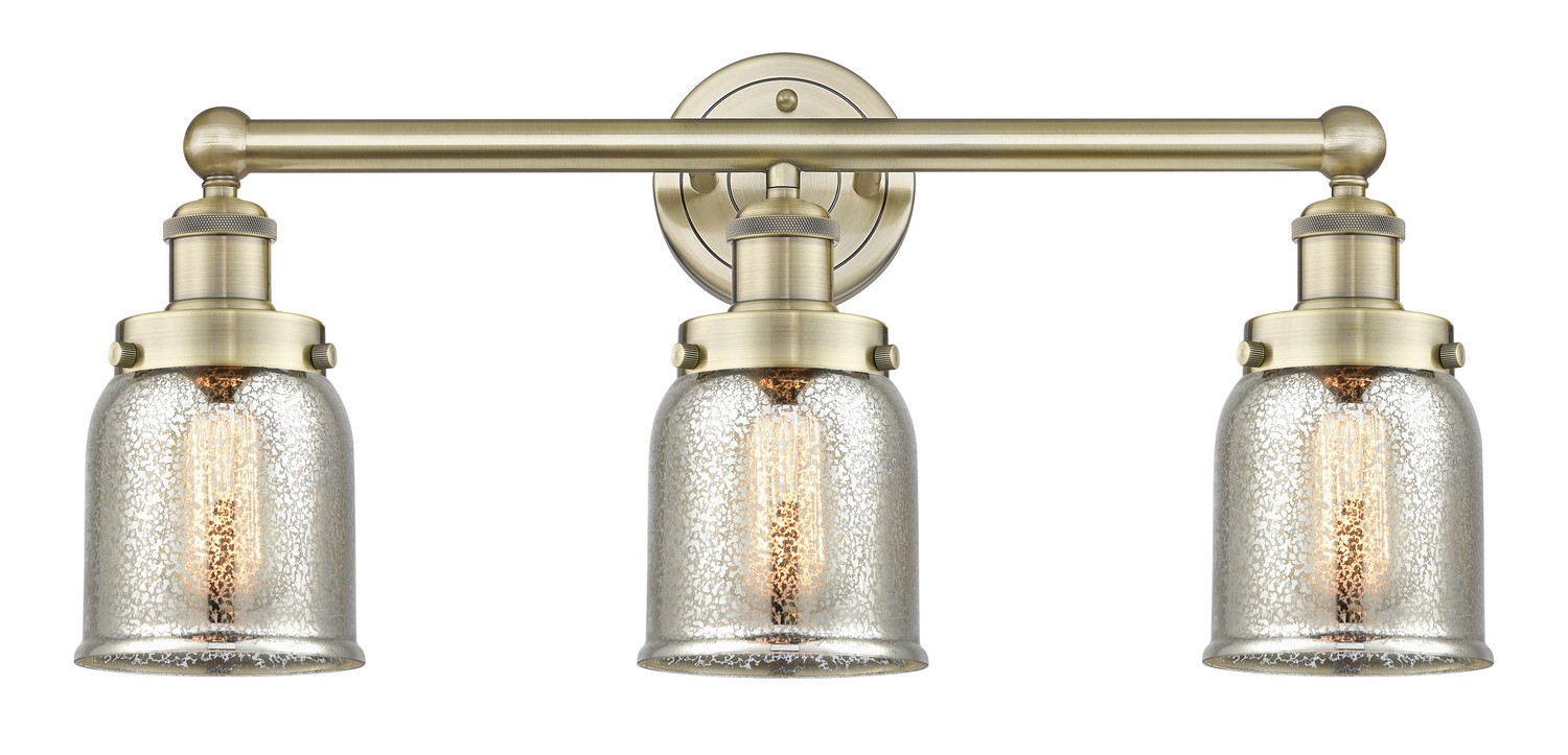 Three Light Bath Vanity by Innovations - Edison Collection, Antique Brass Finish - 616-3W-AB-G58