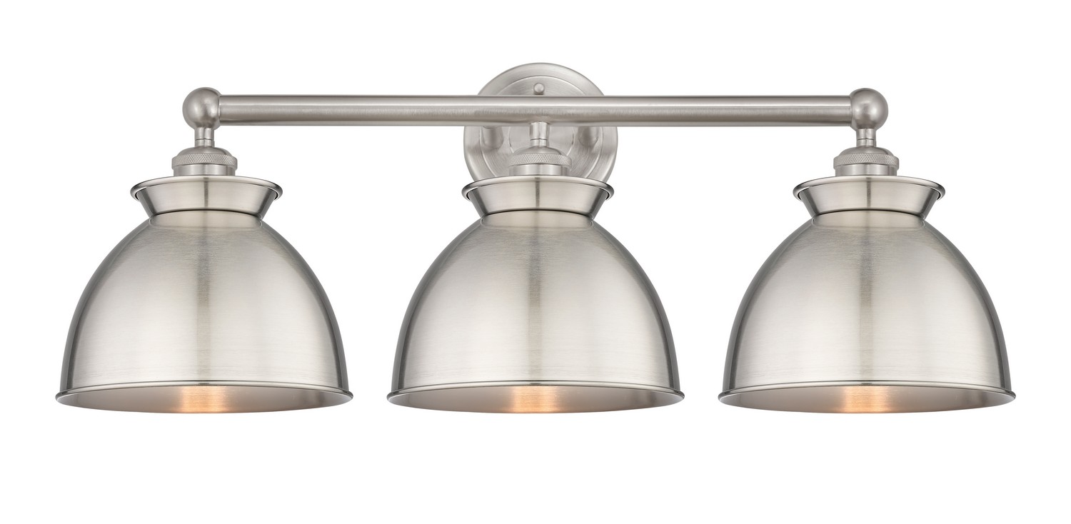 Three Light Bath Vanity by Innovations - Edison Collection, Brushed Satin Nickel Finish - 616-3W-SN-M14-SN