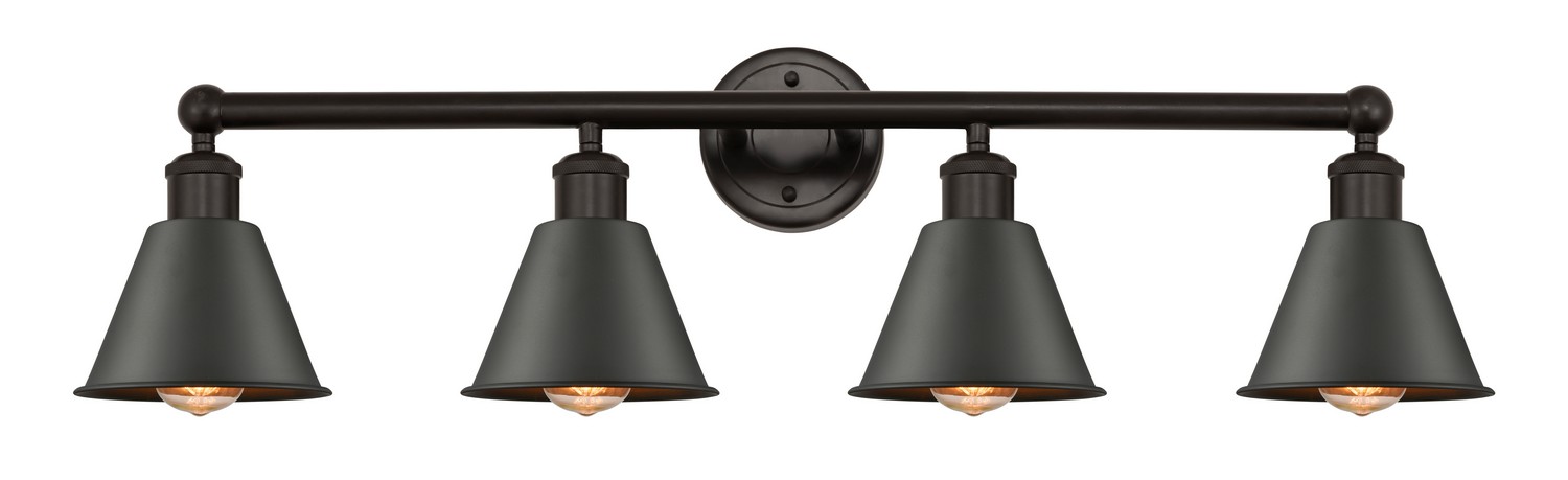 Four Light Bath Vanity by Innovations - Edison Collection, Oil Rubbed Bronze Finish - 616-4W-OB-M8-OB