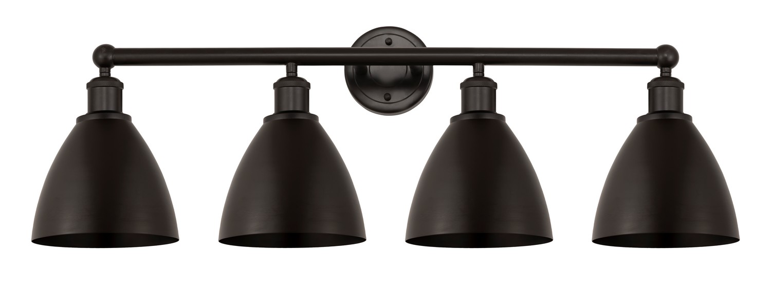 Four Light Bath Vanity by Innovations - Edison Collection, Oil Rubbed Bronze Finish - 616-4W-OB-MBD-75-OB