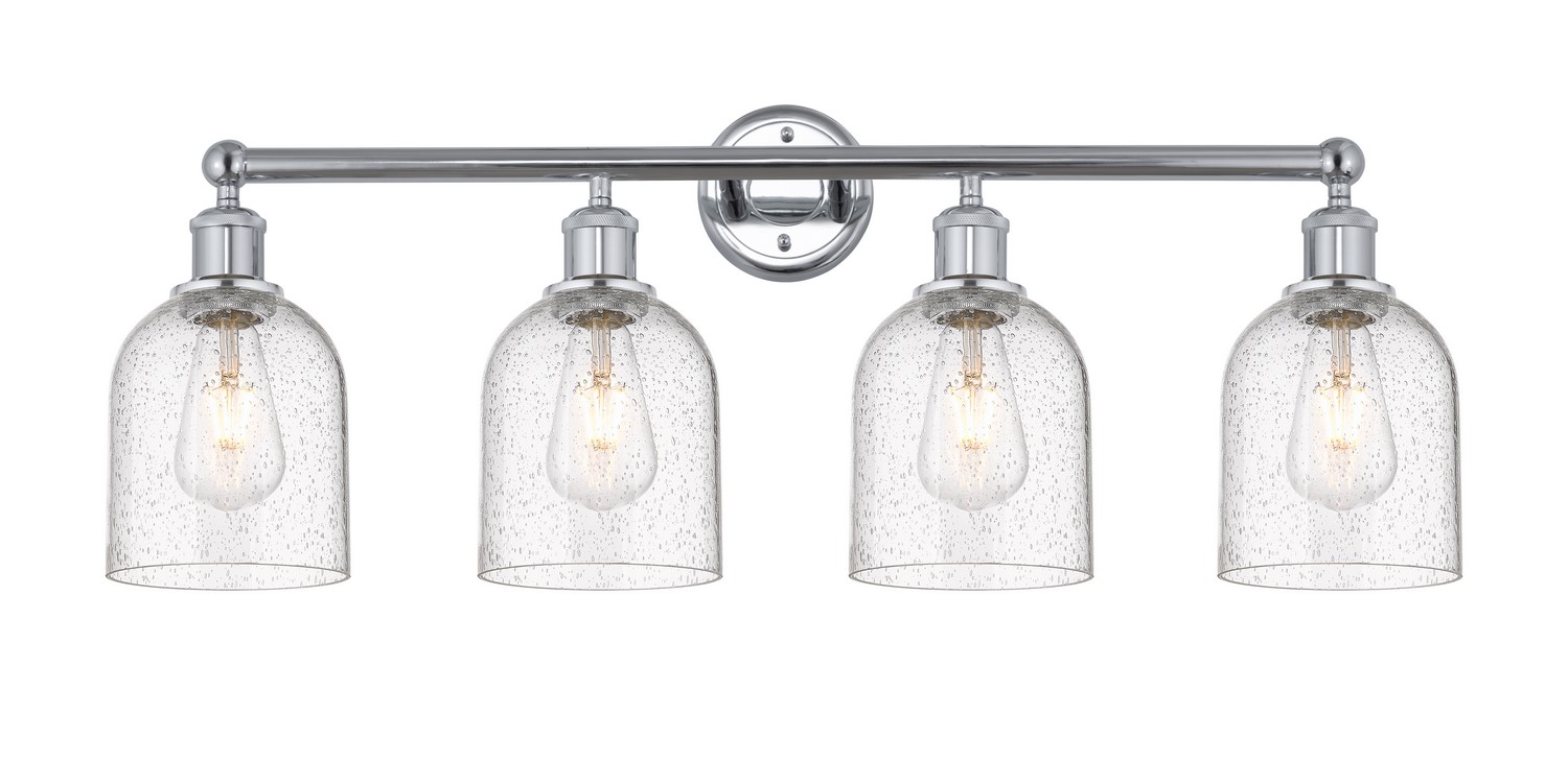Four Light Bath Vanity by Innovations - Edison Collection, Polished Chrome Finish - 616-4W-PC-G558-6SDY