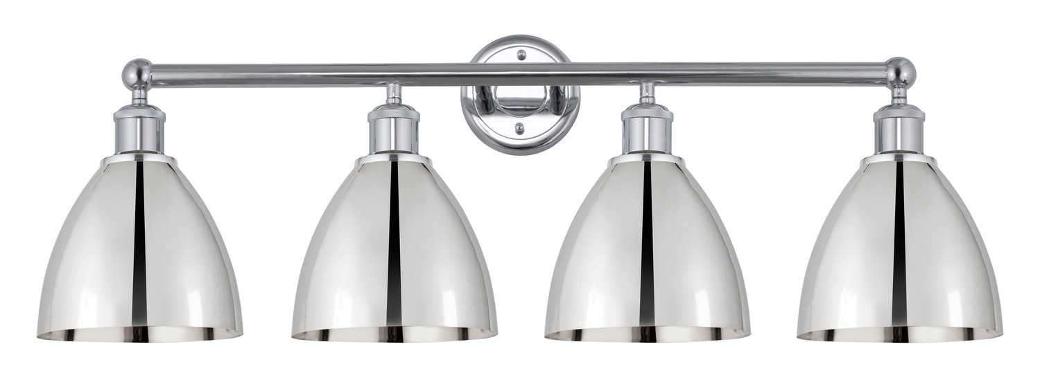 Four Light Bath Vanity by Innovations - Edison Collection, Polished Chrome Finish - 616-4W-PC-MBD-75-PC