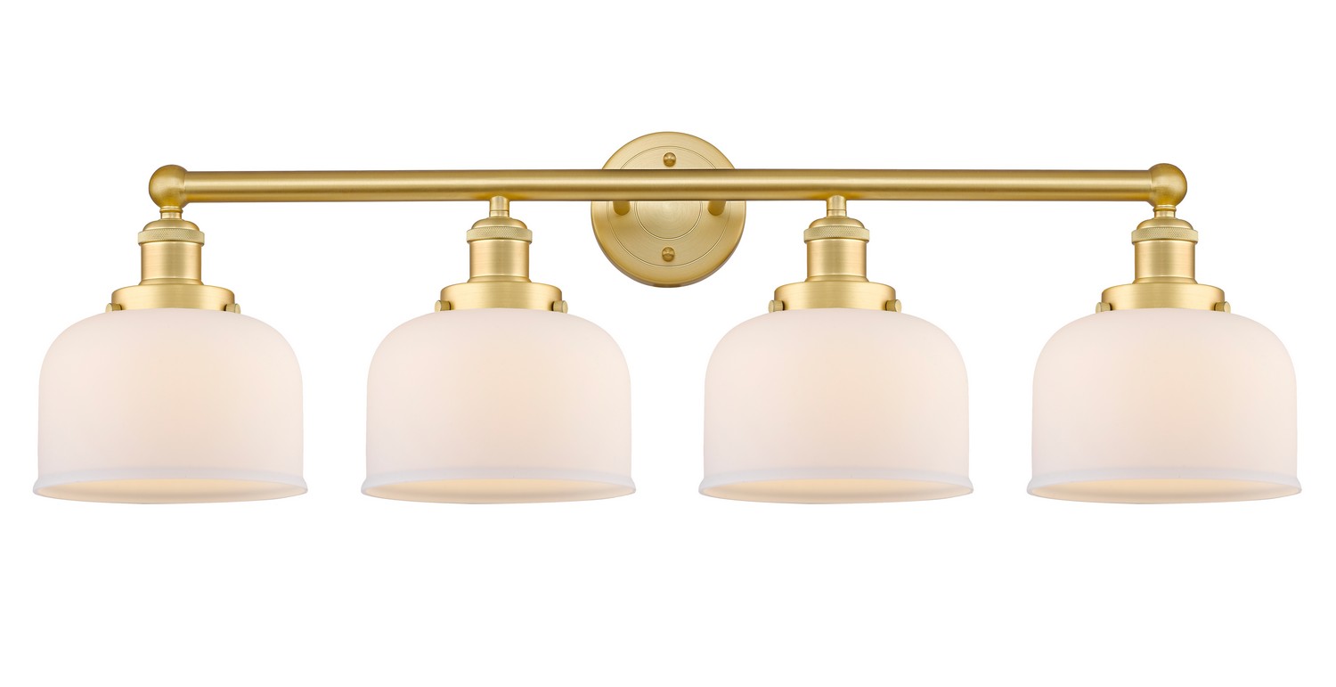 Four Light Bath Vanity by Innovations - Edison Collection, Satin Gold Finish - 616-4W-SG-G71