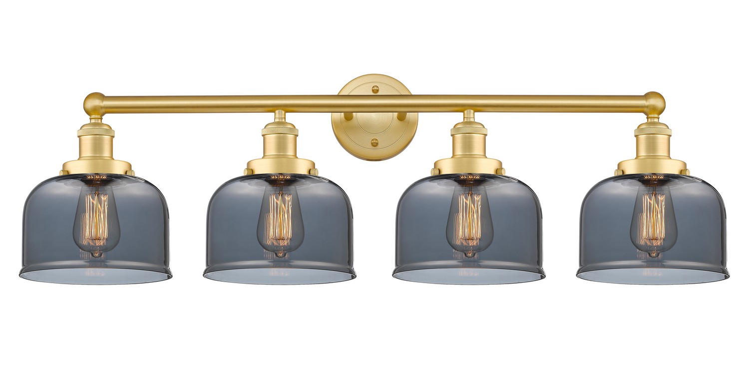 Four Light Bath Vanity by Innovations - Edison Collection, Satin Gold Finish - 616-4W-SG-G73