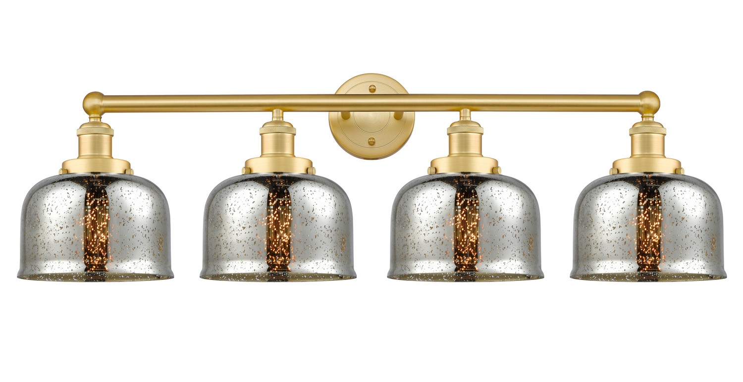 Four Light Bath Vanity by Innovations - Edison Collection, Satin Gold Finish - 616-4W-SG-G78