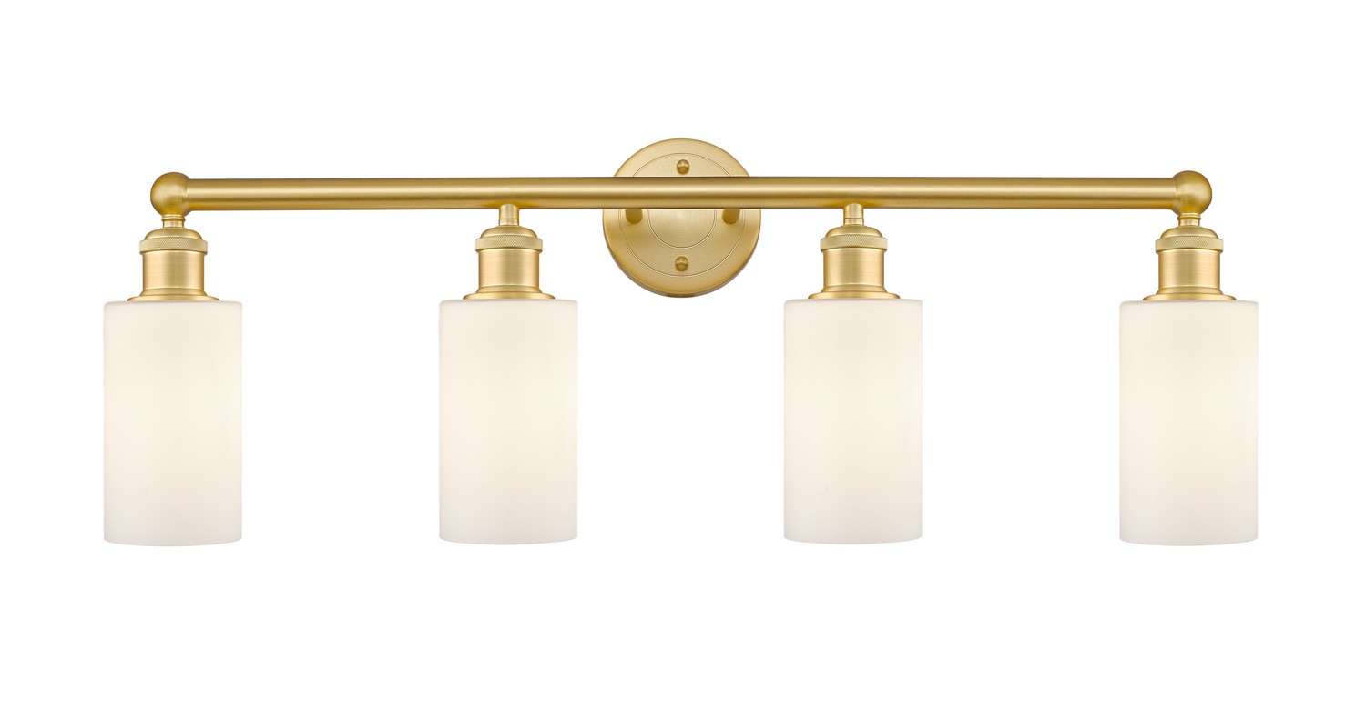 Four Light Bath Vanity by Innovations - Edison Collection, Satin Gold Finish - 616-4W-SG-G801