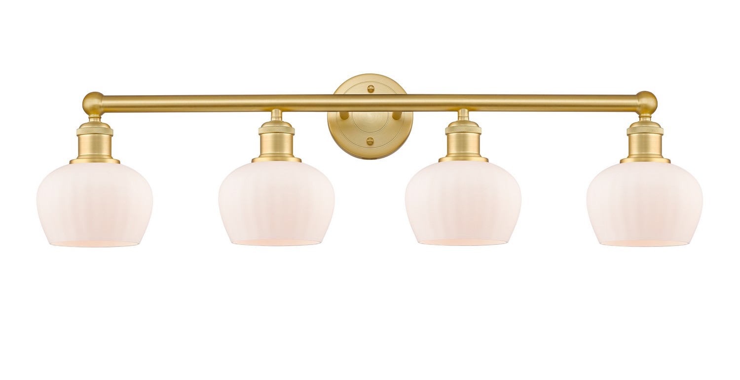 Four Light Bath Vanity by Innovations - Edison Collection, Satin Gold Finish - 616-4W-SG-G91