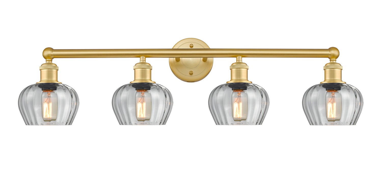 Four Light Bath Vanity by Innovations - Edison Collection, Satin Gold Finish - 616-4W-SG-G92