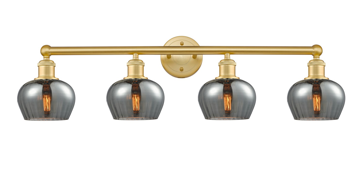 Four Light Bath Vanity by Innovations - Edison Collection, Satin Gold Finish - 616-4W-SG-G93