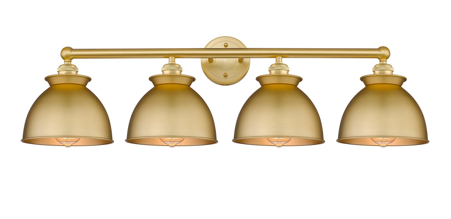 Four Light Bath Vanity by Innovations - Edison Collection, Satin Gold Finish - 616-4W-SG-M14-SG