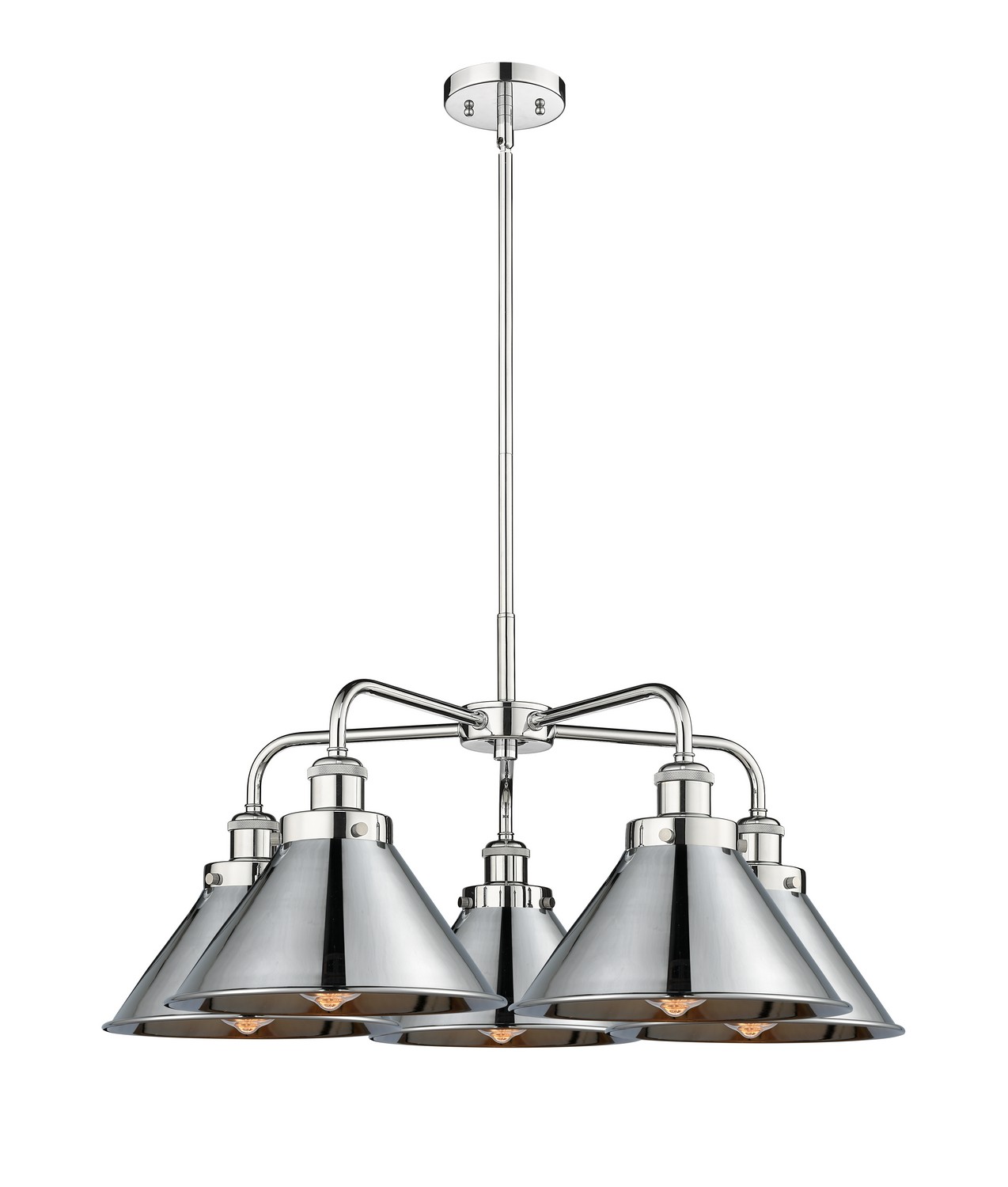 Five Light Chandelier by Innovations - Ballston Urban Collection, Polished Chrome Finish - 916-5CR-PC-M10-PC