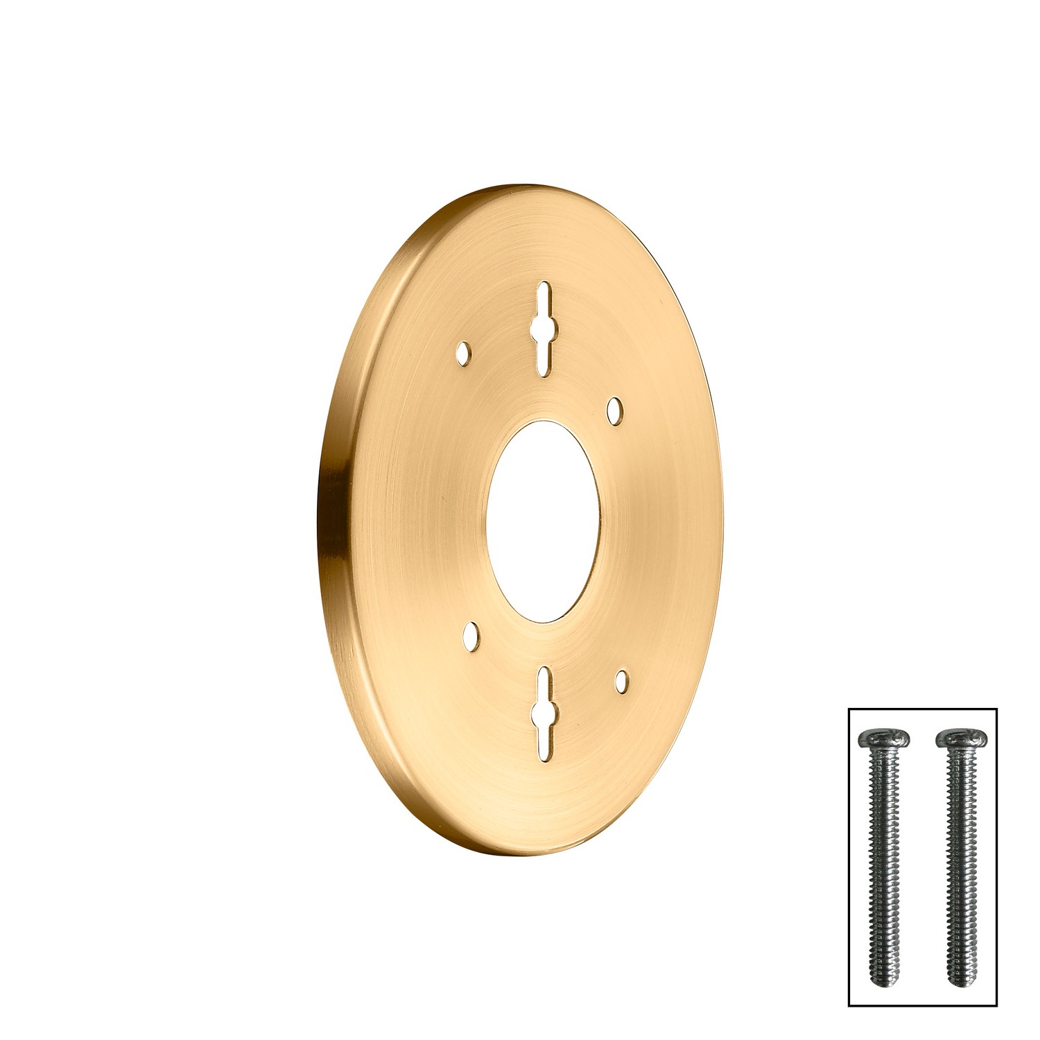 Universal Vanity Plate by Innovations - Franklin Restoration Collection, Satin Gold Finish - BP-5-SG