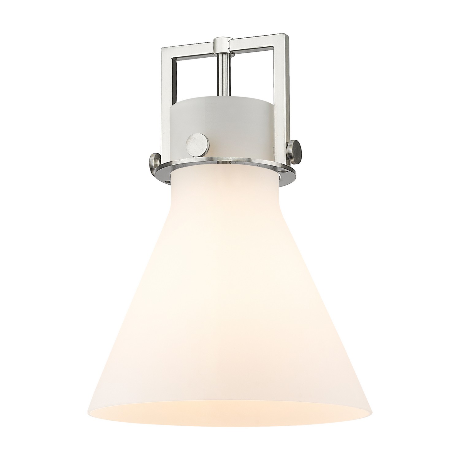 Glass by Innovations - Downtown Urban Collection, Cased Matte White Newton Cone Finish - G411-10WH