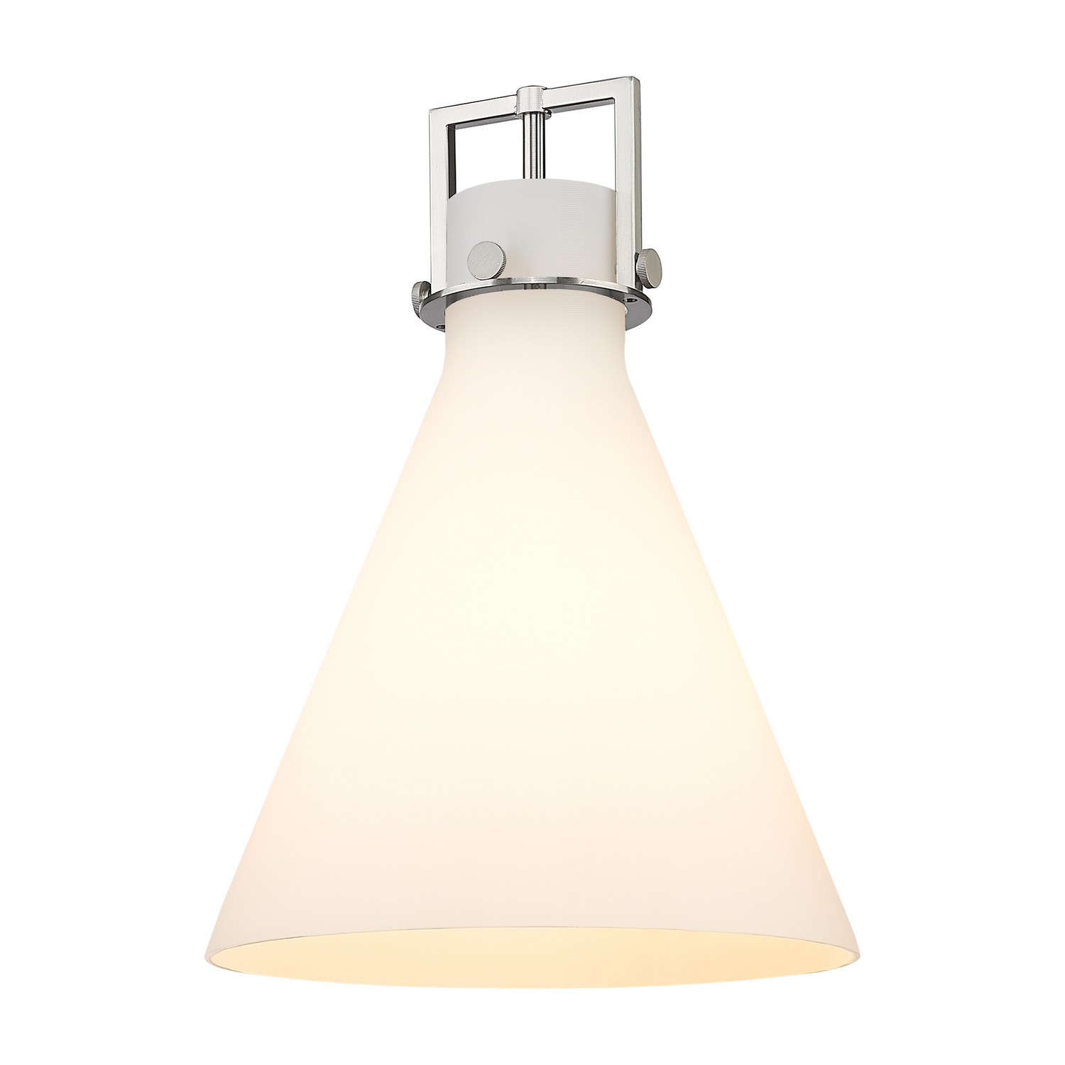 Glass by Innovations - Downtown Urban Collection, Cased Matte White Newton Cone Finish - G411-14WH