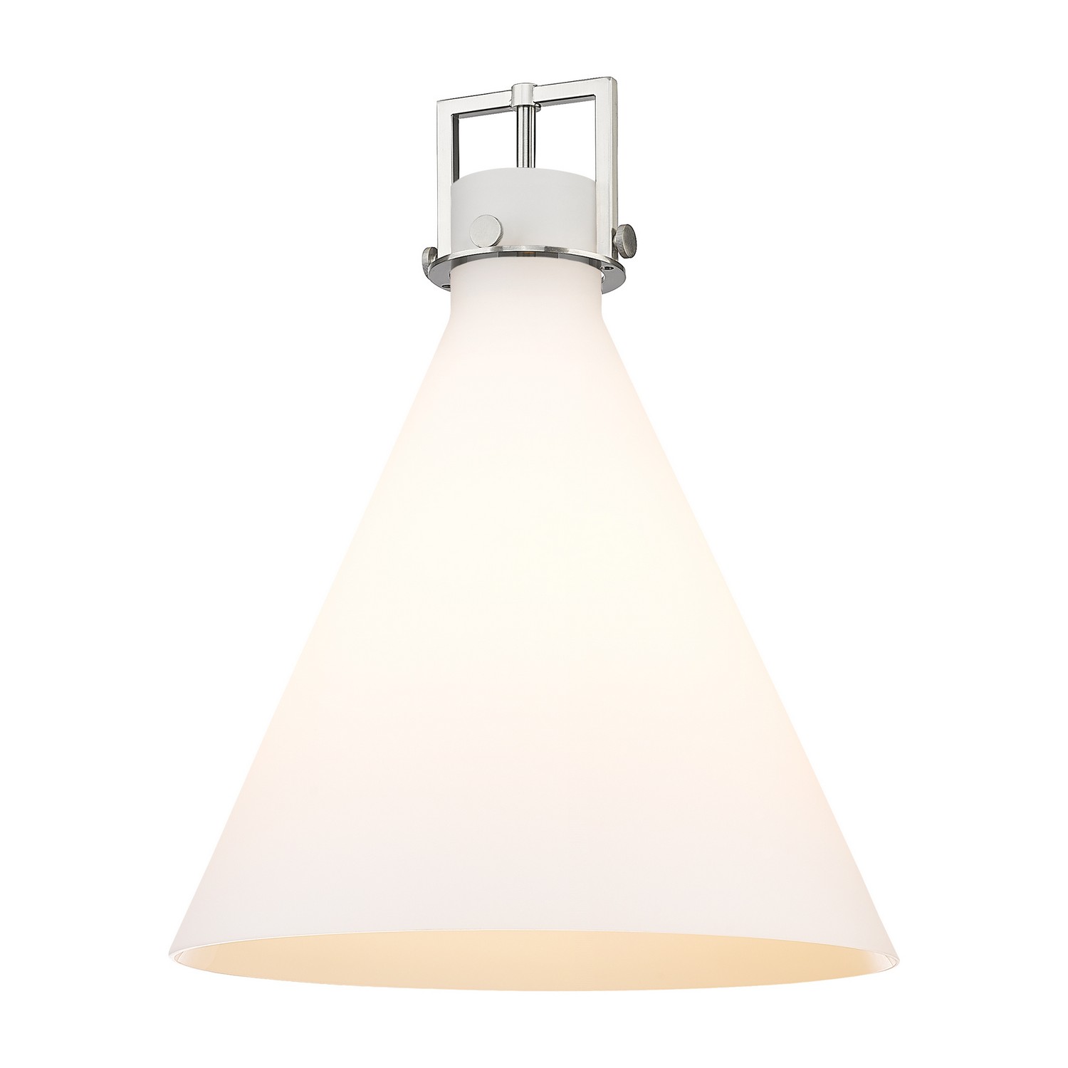 Glass by Innovations - Downtown Urban Collection, Cased Matte White Newton Cone Finish - G411-18WH