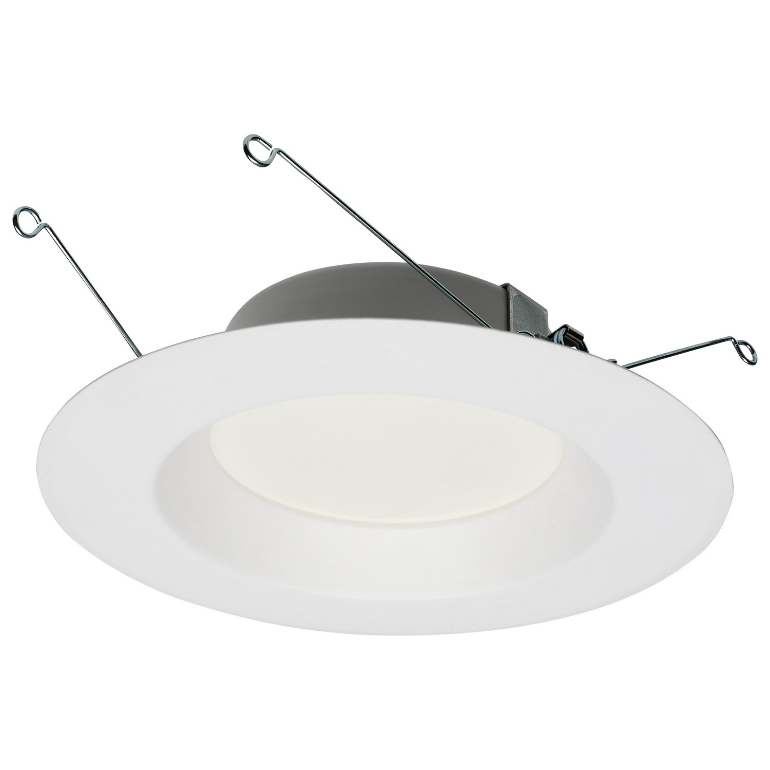 12.5 Watt LED Downlight Retrofit - 5-6" - 2700K - 120 Volts - Dimmable - White Finish