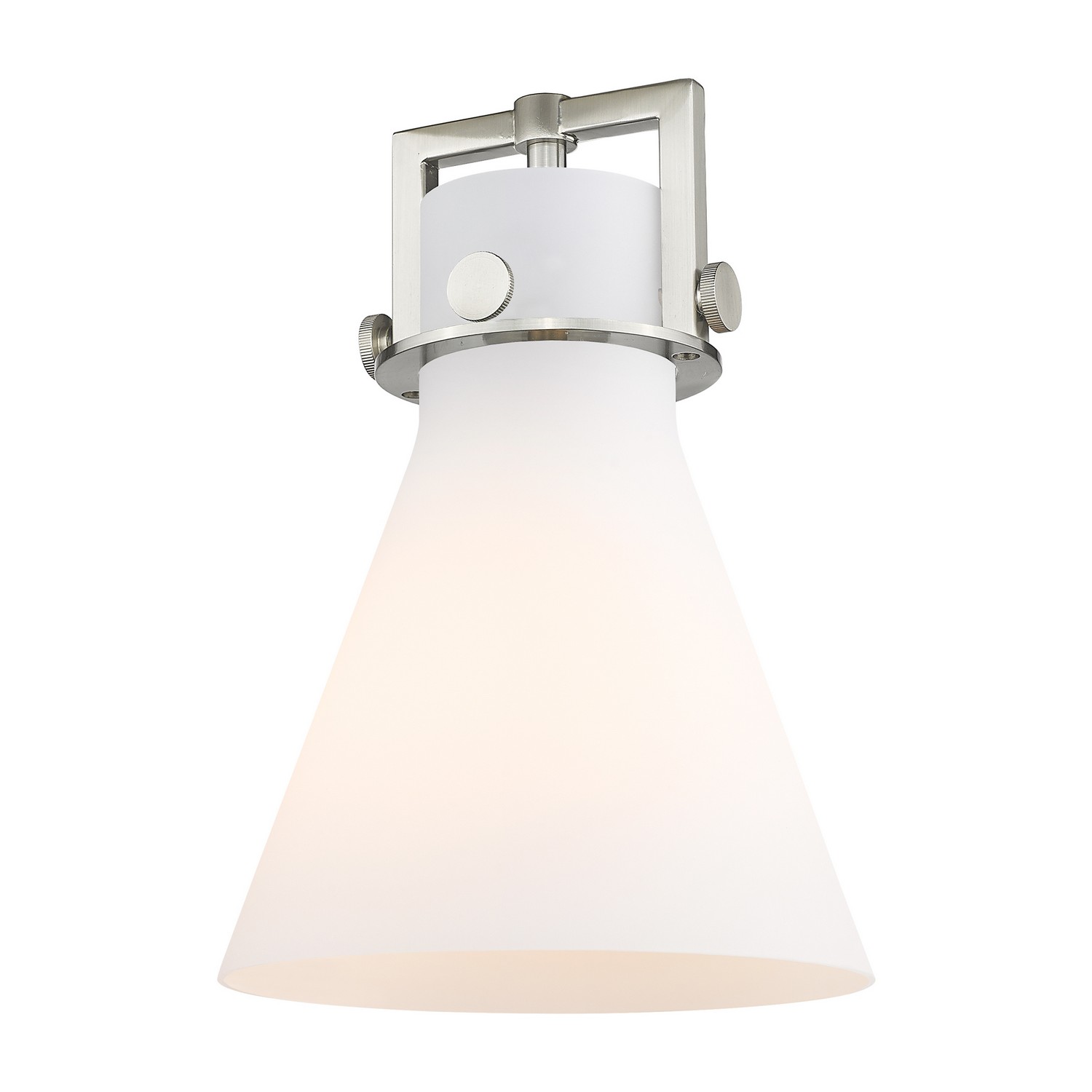 Glass by Innovations - Downtown Urban Collection, Cased Matte White Newton Cone Finish - G411-8WH