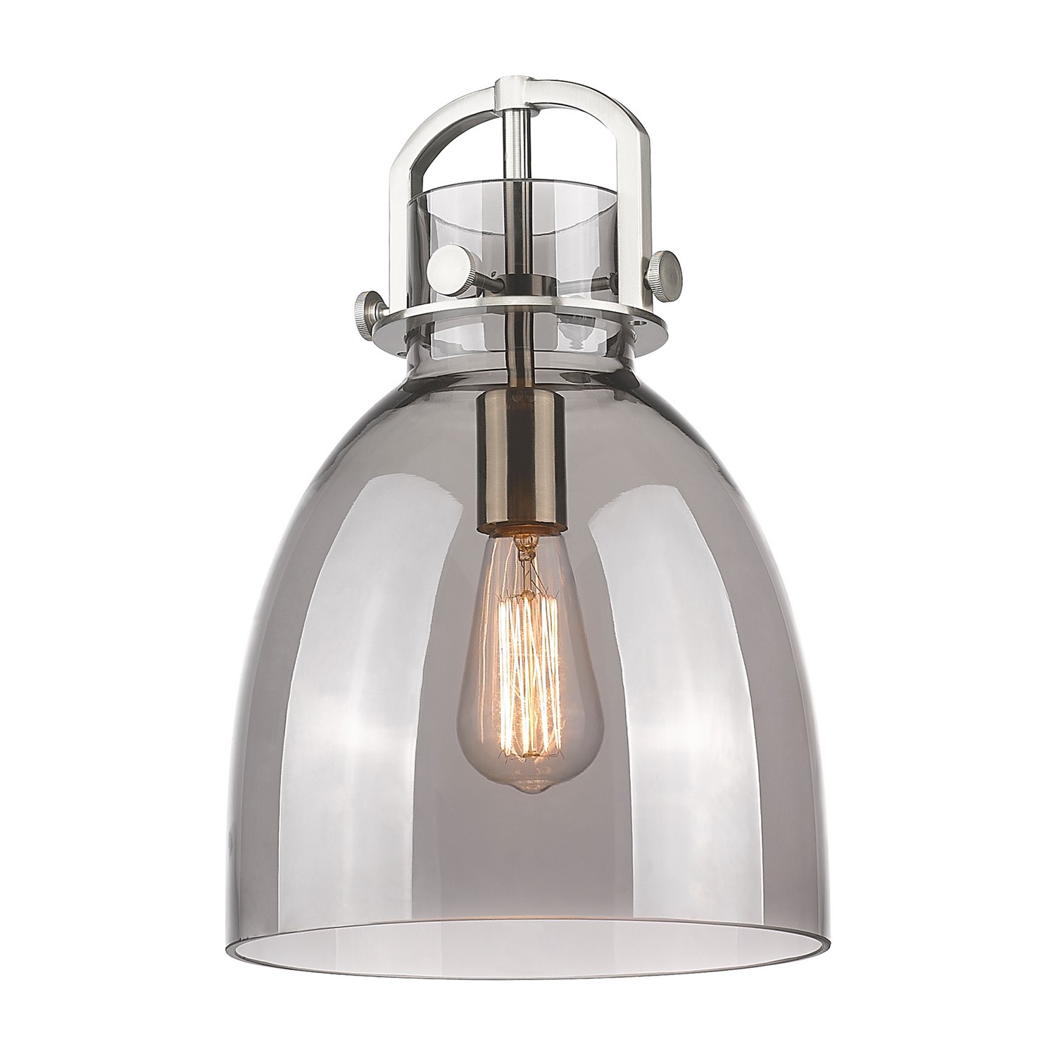 Glass by Innovations - Downtown Urban Collection, Light Smoke Newton Bell Finish - G412-10SM