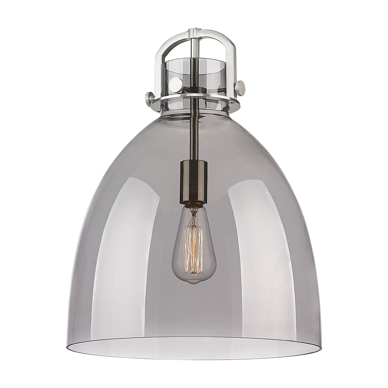 Glass by Innovations - Downtown Urban Collection, Light Smoke Newton Bell Finish - G412-14SM