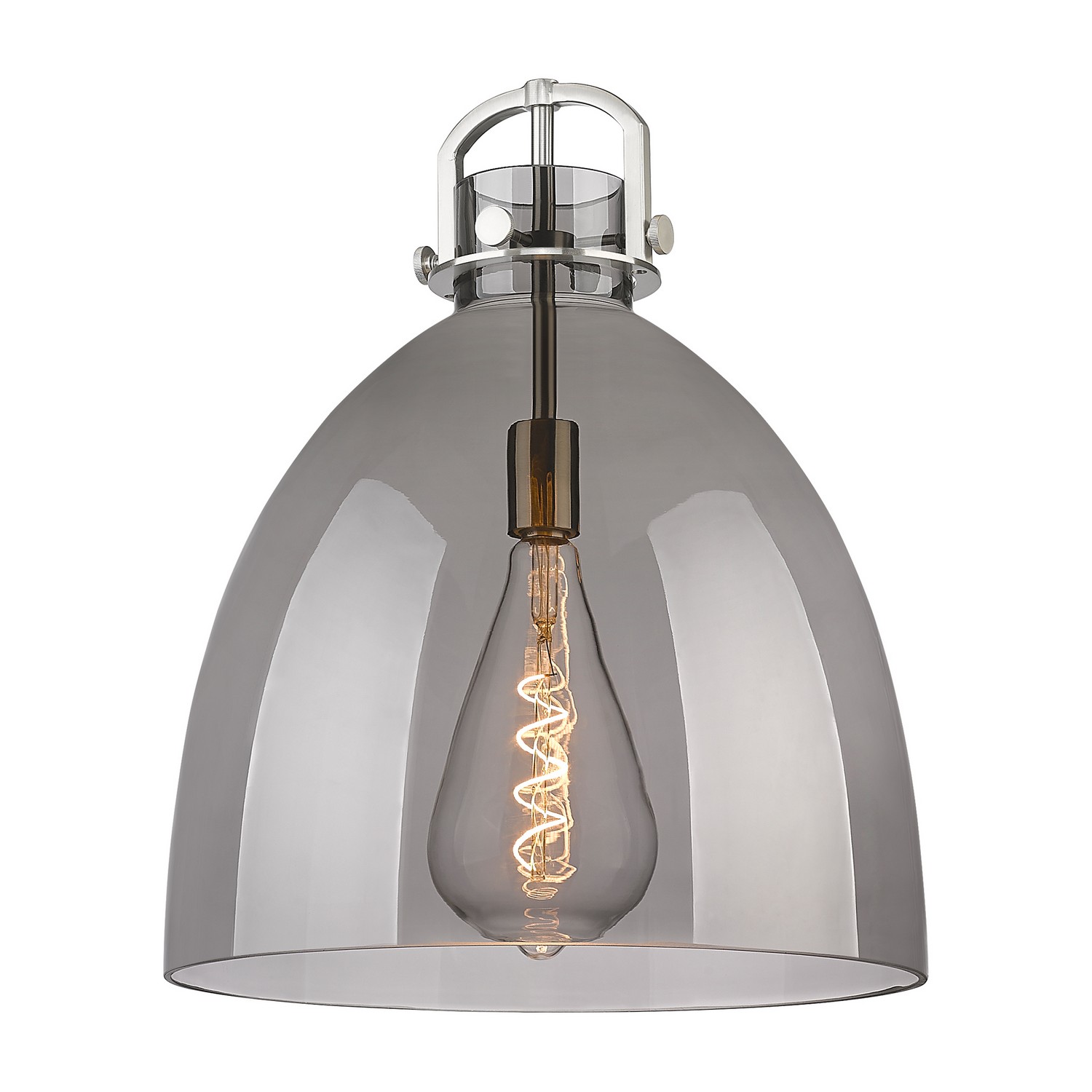 Glass by Innovations - Downtown Urban Collection, Light Smoke Newton Bell Finish - G412-16SM