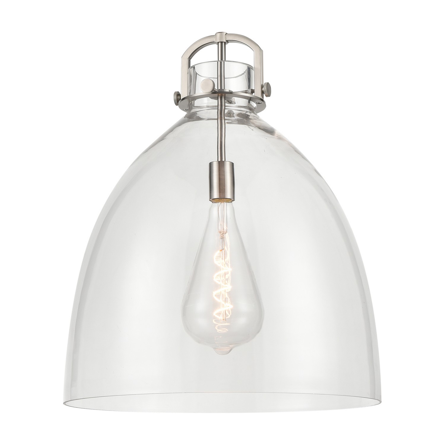 Glass by Innovations - Downtown Urban Collection, Clear Newton Bell Finish - G412-18CL