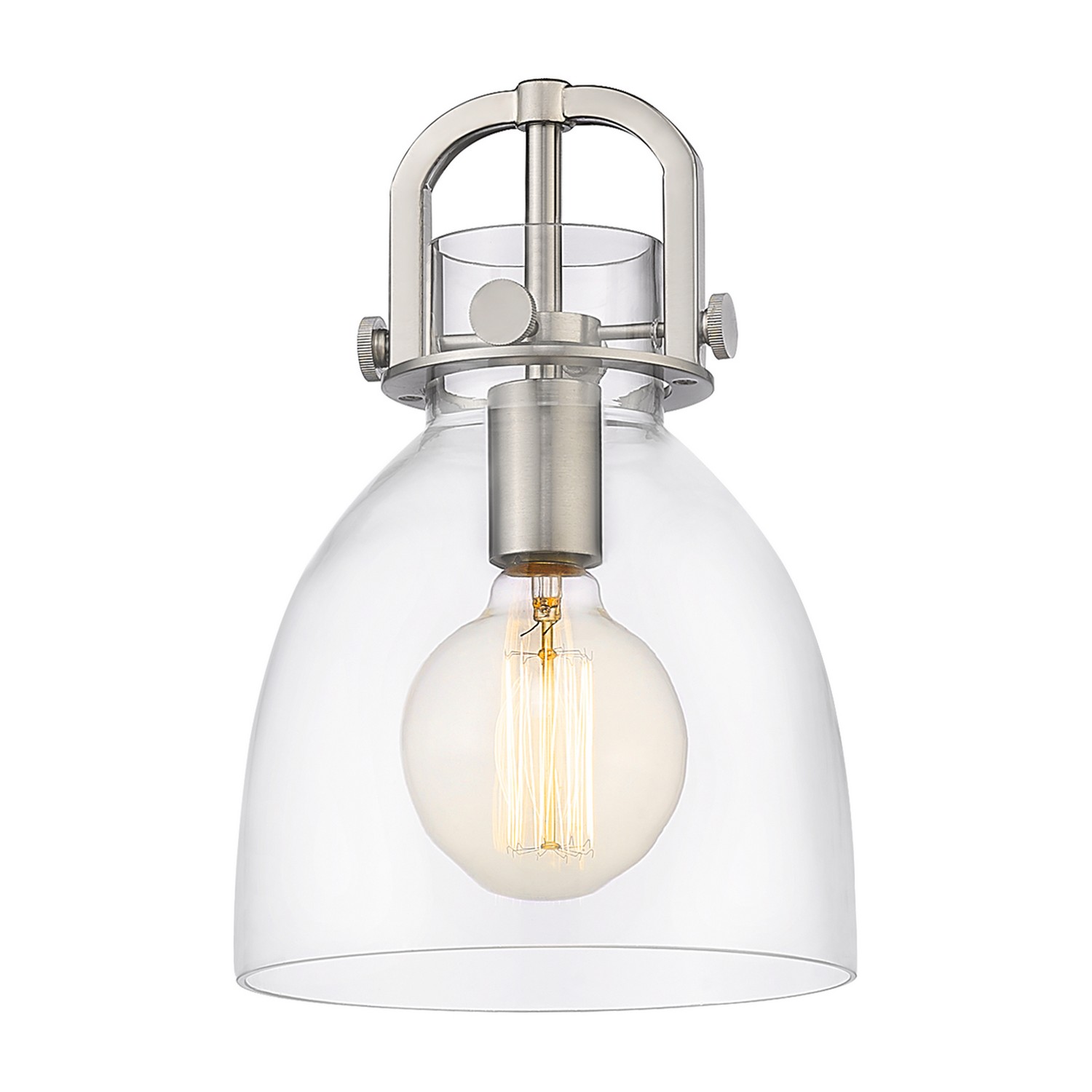 Glass by Innovations - Downtown Urban Collection, Clear Newton Bell Finish - G412-8CL