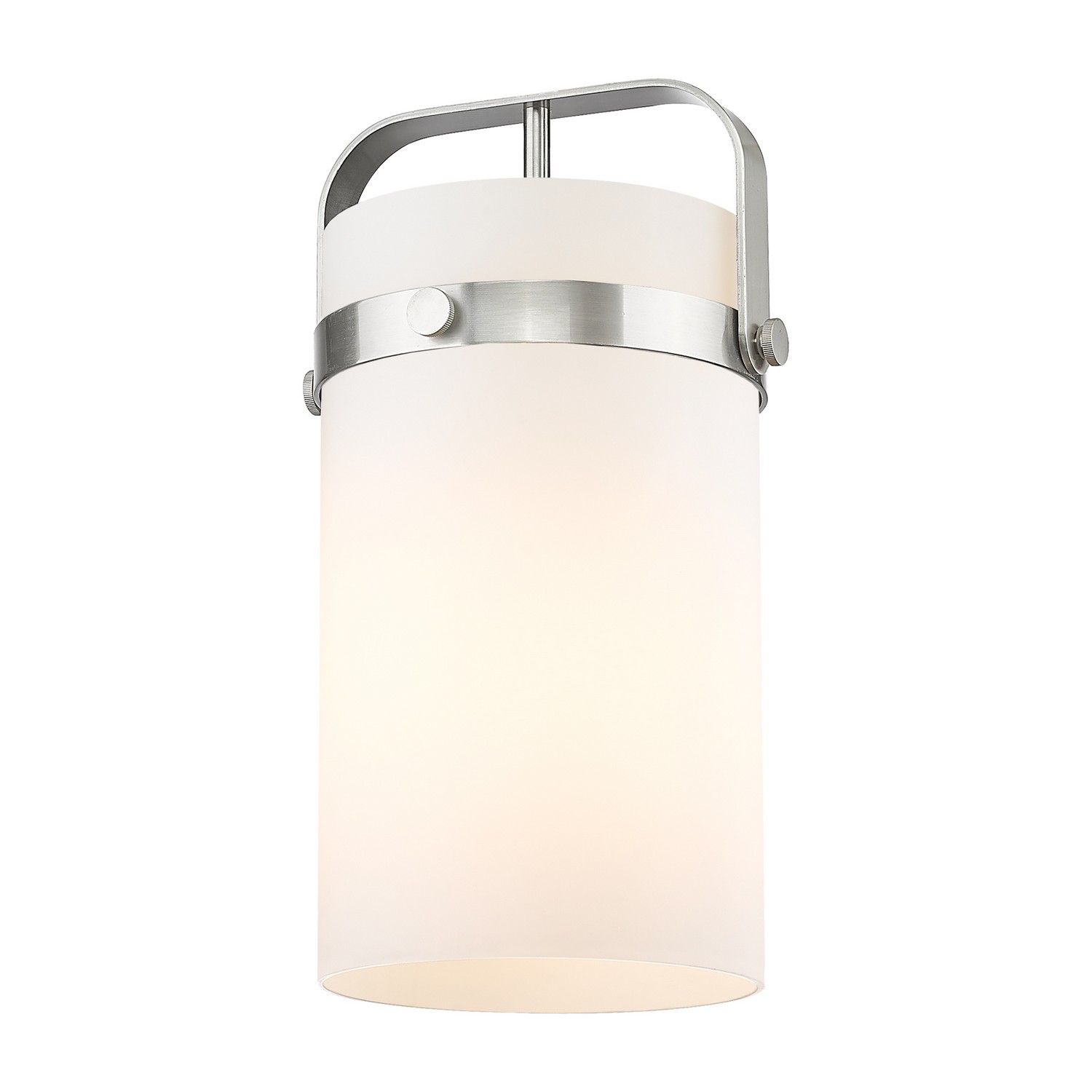 Glass by Innovations - Downtown Urban Collection, Cased Matte White Pilaster Finish - G413-1S-8WH