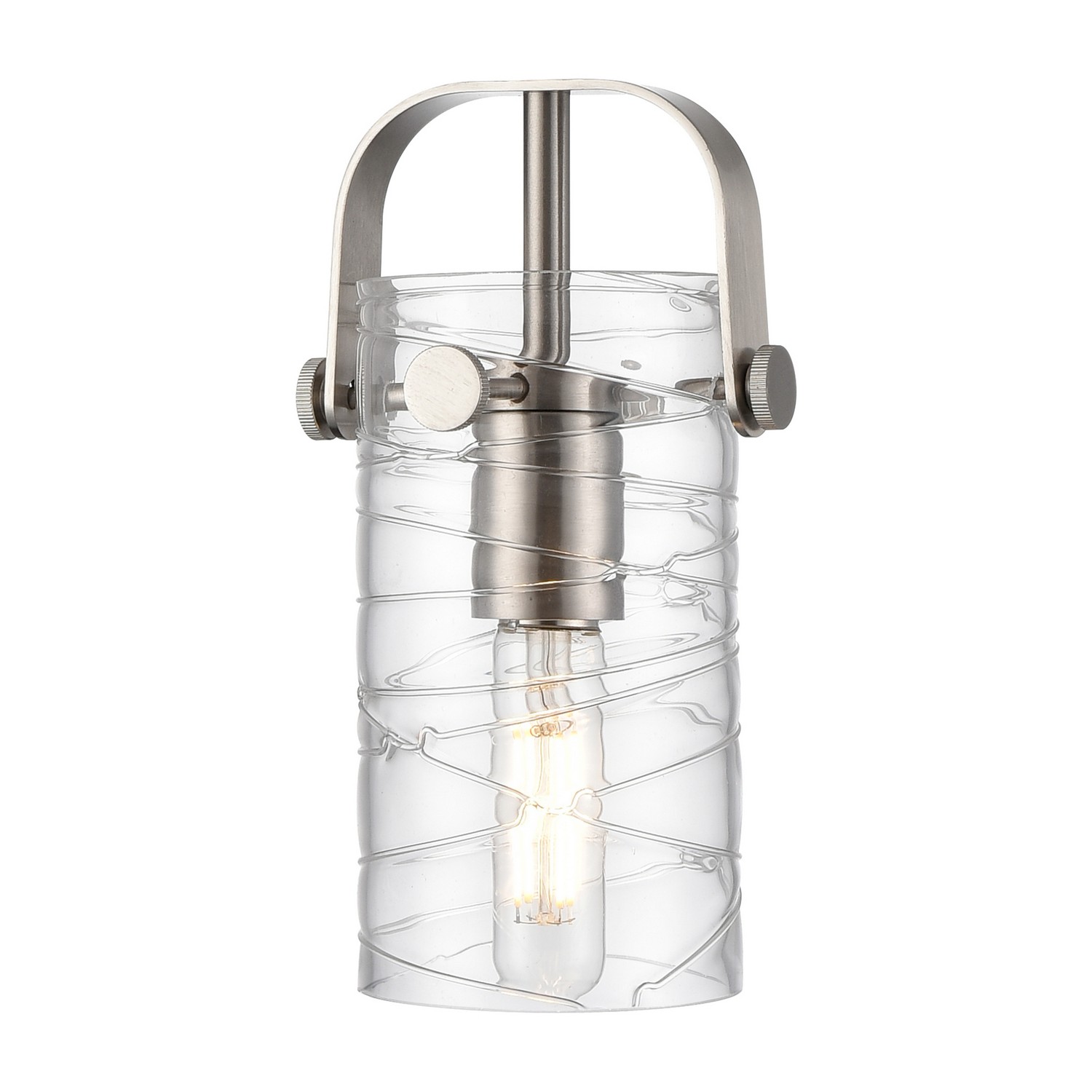 Glass by Innovations - Downtown Urban Collection, Deco Swirl Pilaster II Finish - G423-7DE