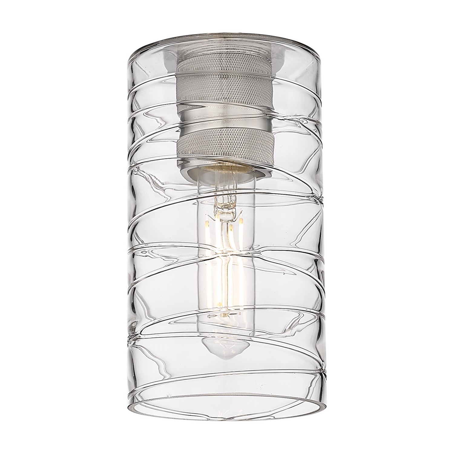 Glass by Innovations - Downtown Urban Collection, Deco Swirl Crown Point Finish - G434-7DE