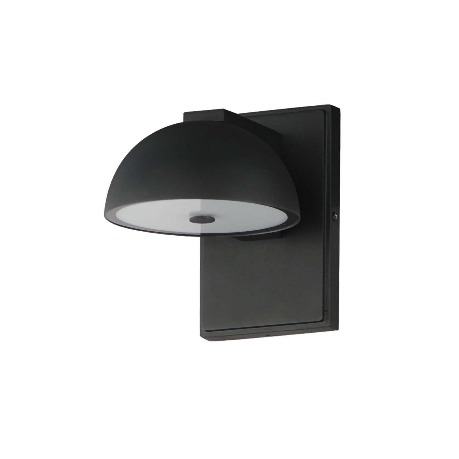 Black LED Outdoor Wall Sconce from the Cauldron Collection